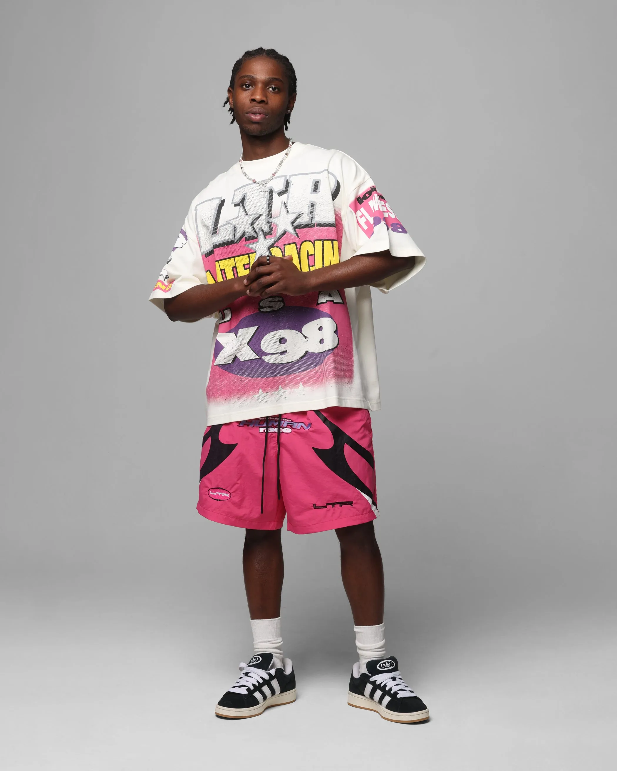 Loiter Motorway Walk Shorts Pink