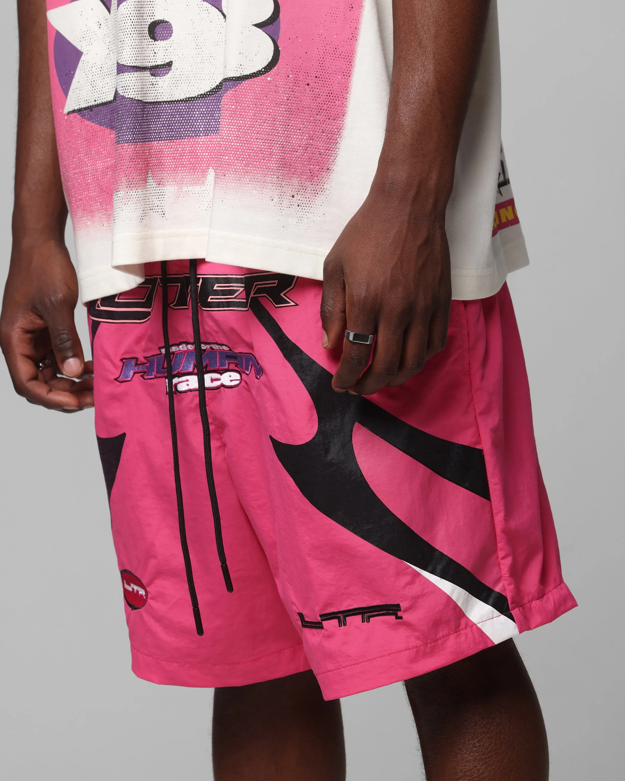 Loiter Motorway Walk Shorts Pink