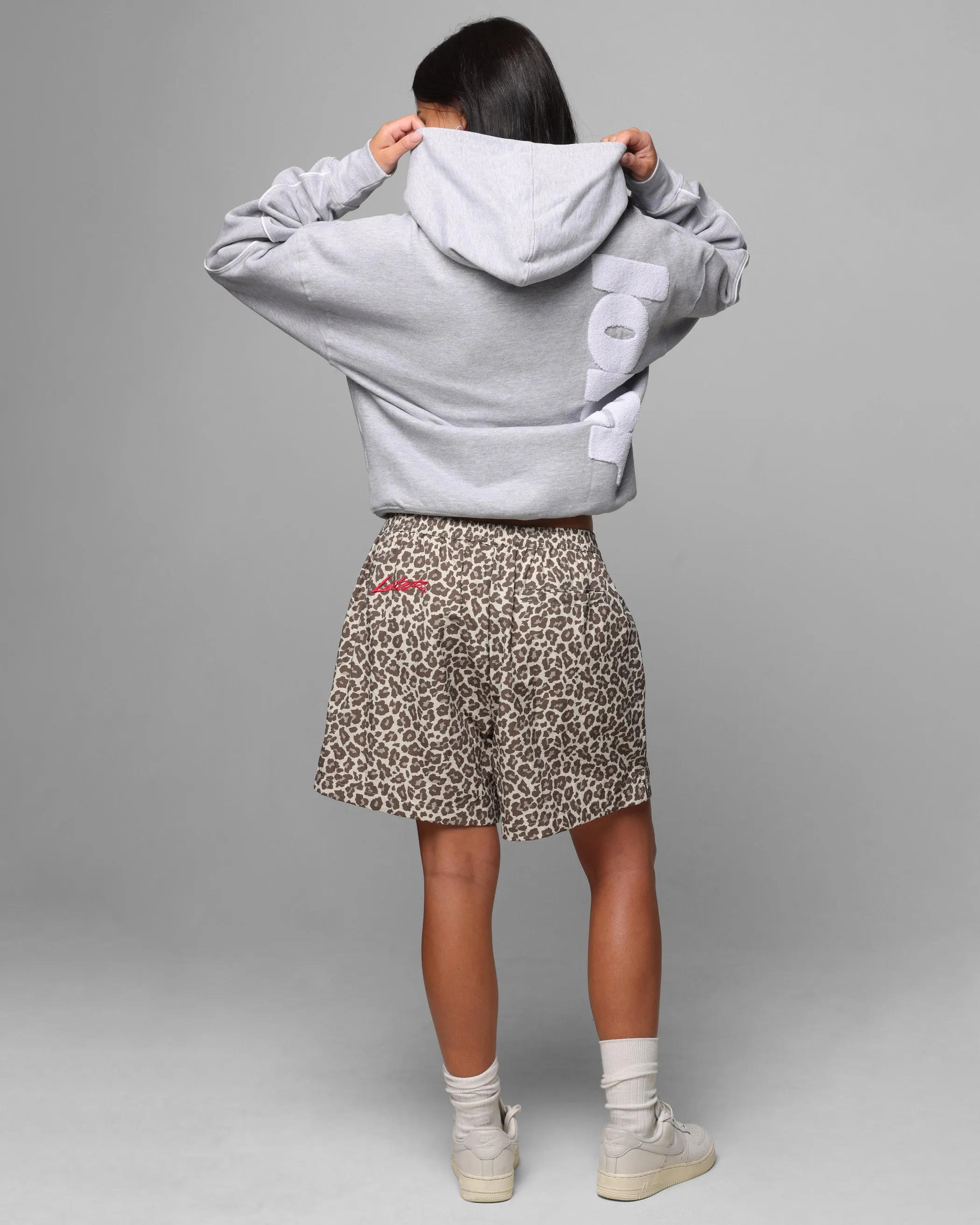 Loiter Pin Line Premium Hoodie Grey Marle