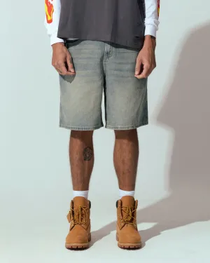 Loiter Sk8 Jorts Washed Blue