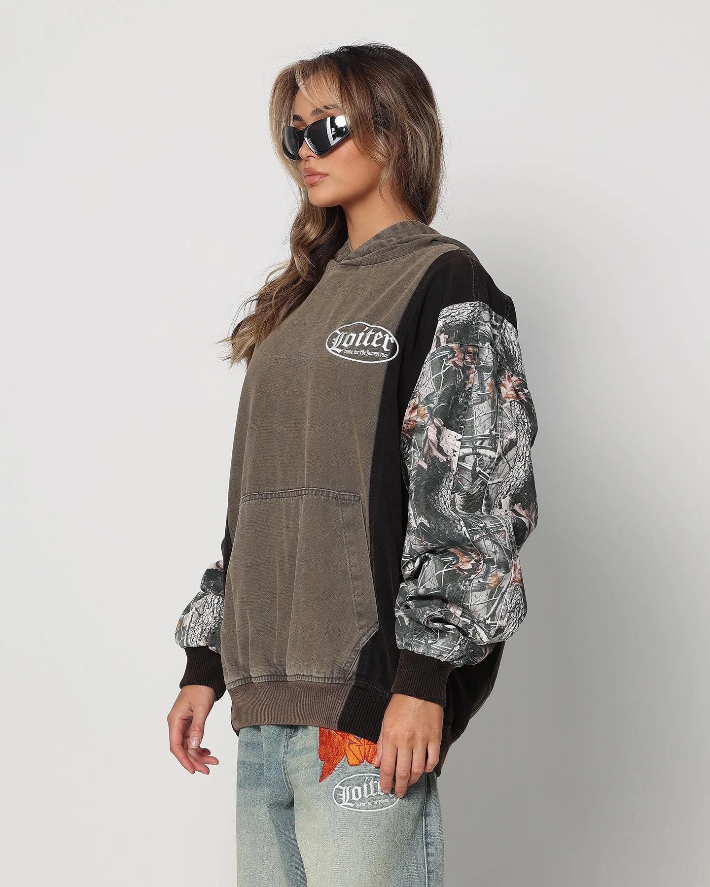 Loiter Splinter Hoodie Khaki/Camo