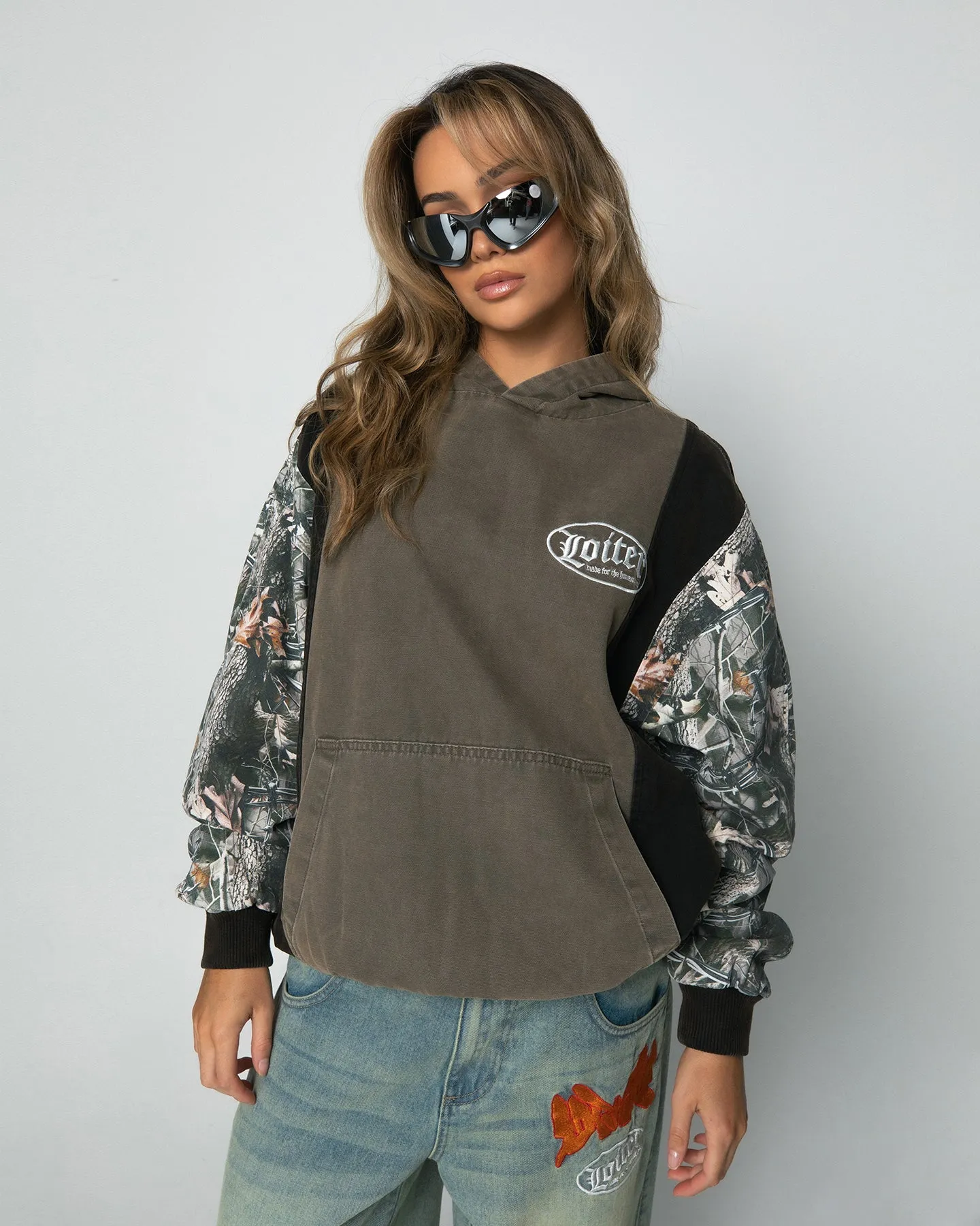 Loiter Splinter Hoodie Khaki/Camo