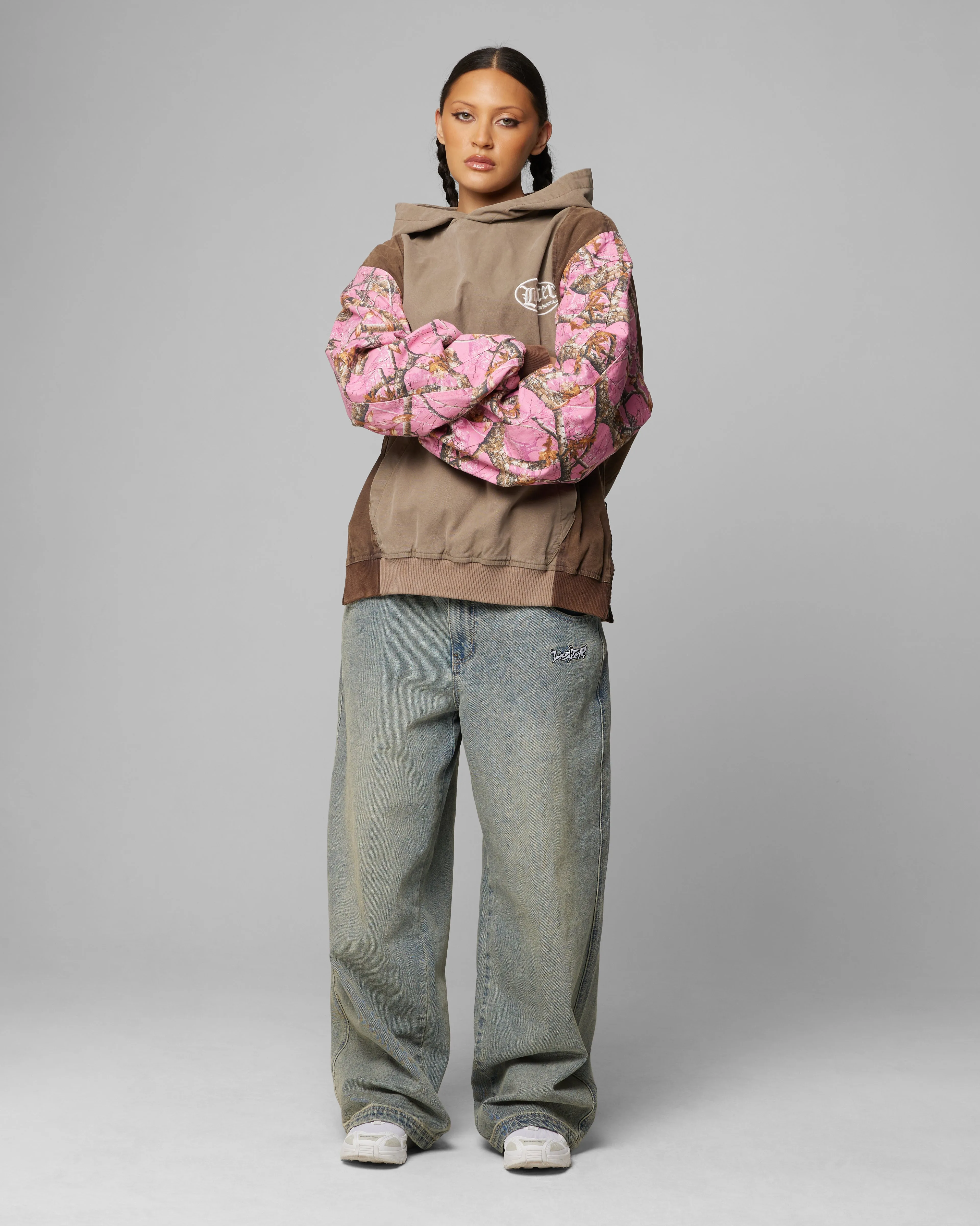 Loiter Splinter Hoodie Pink Camo