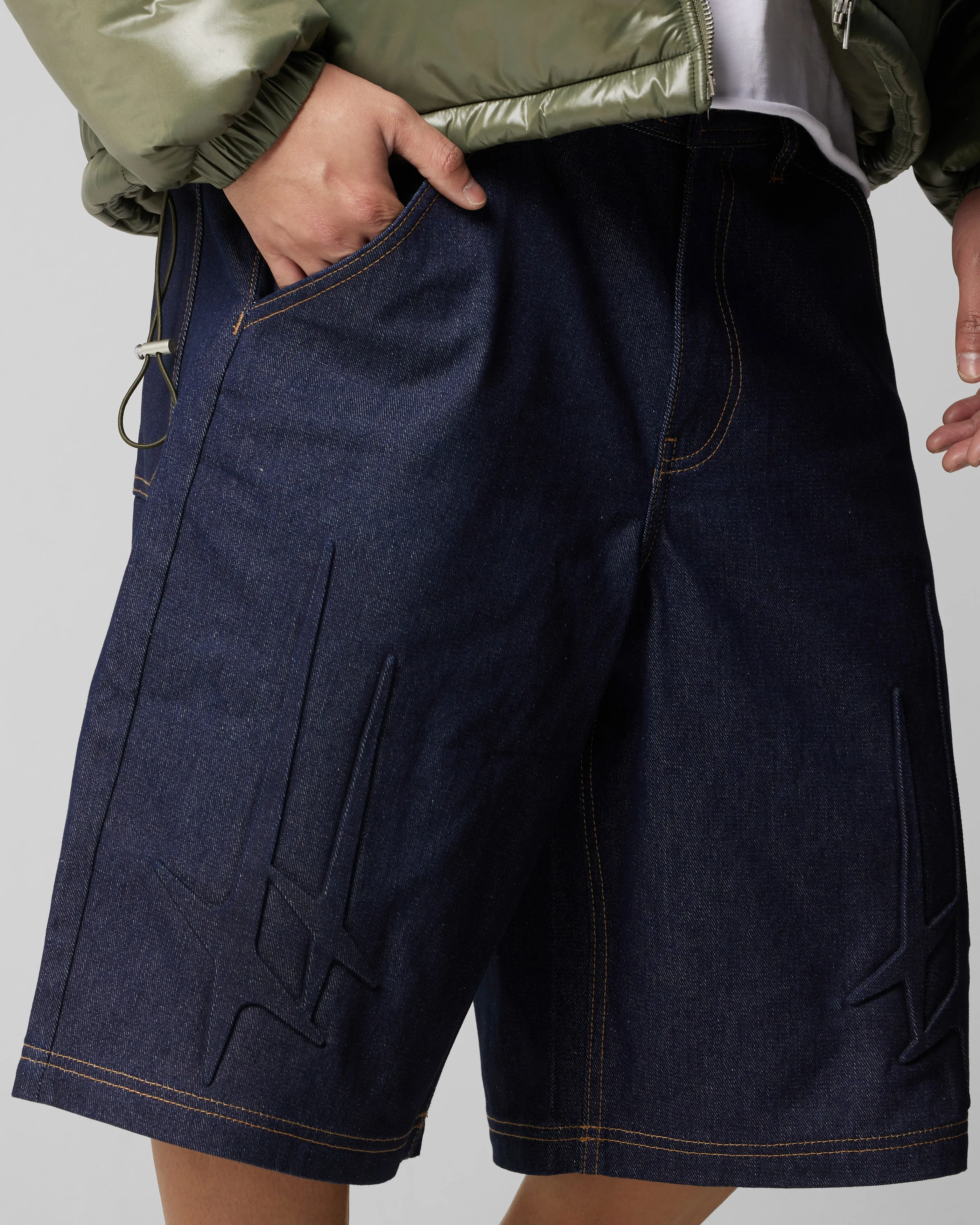 Loiter Star Child Jorts Indigo