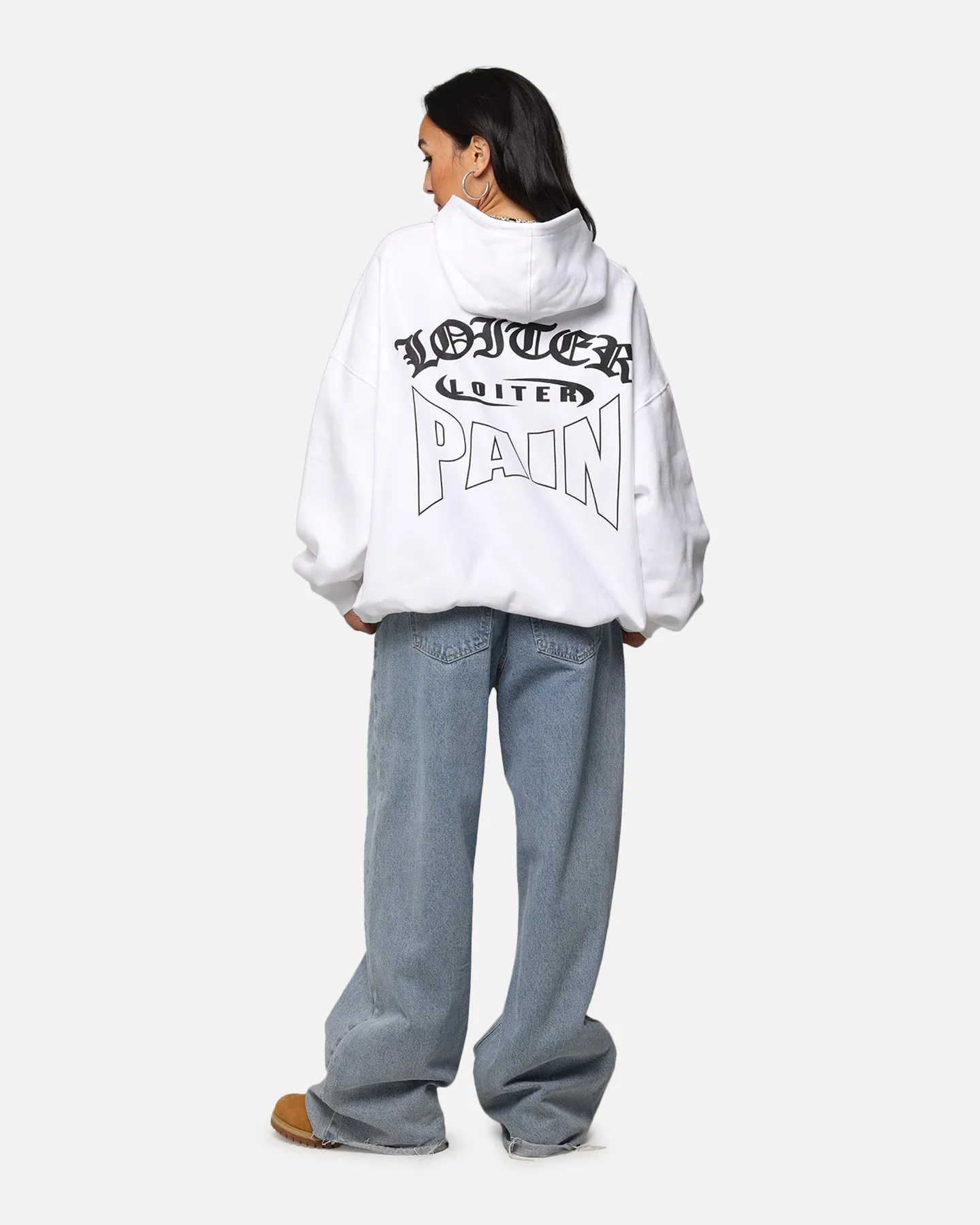 Loiter Ultimate Pain Hoodie White