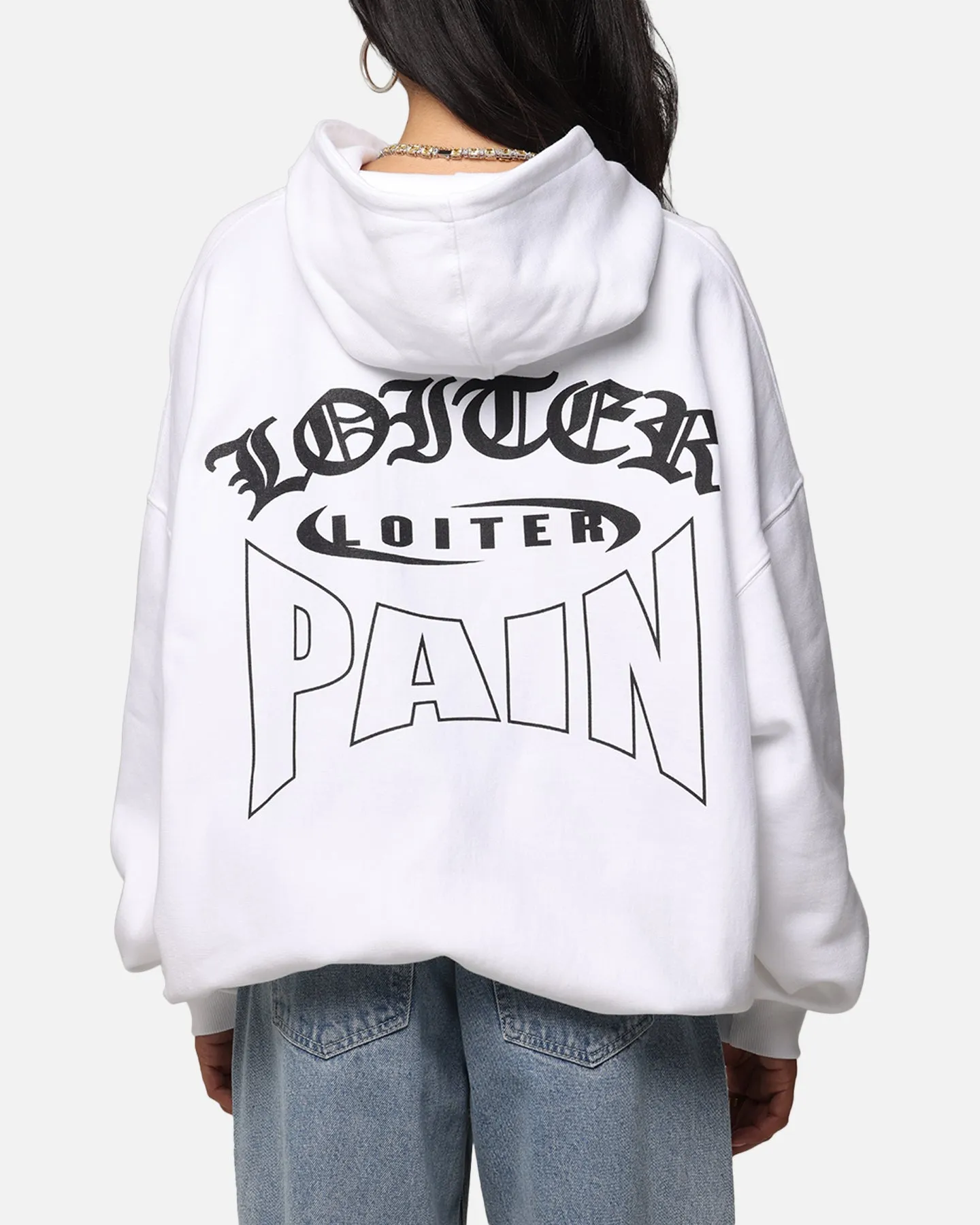 Loiter Ultimate Pain Hoodie White