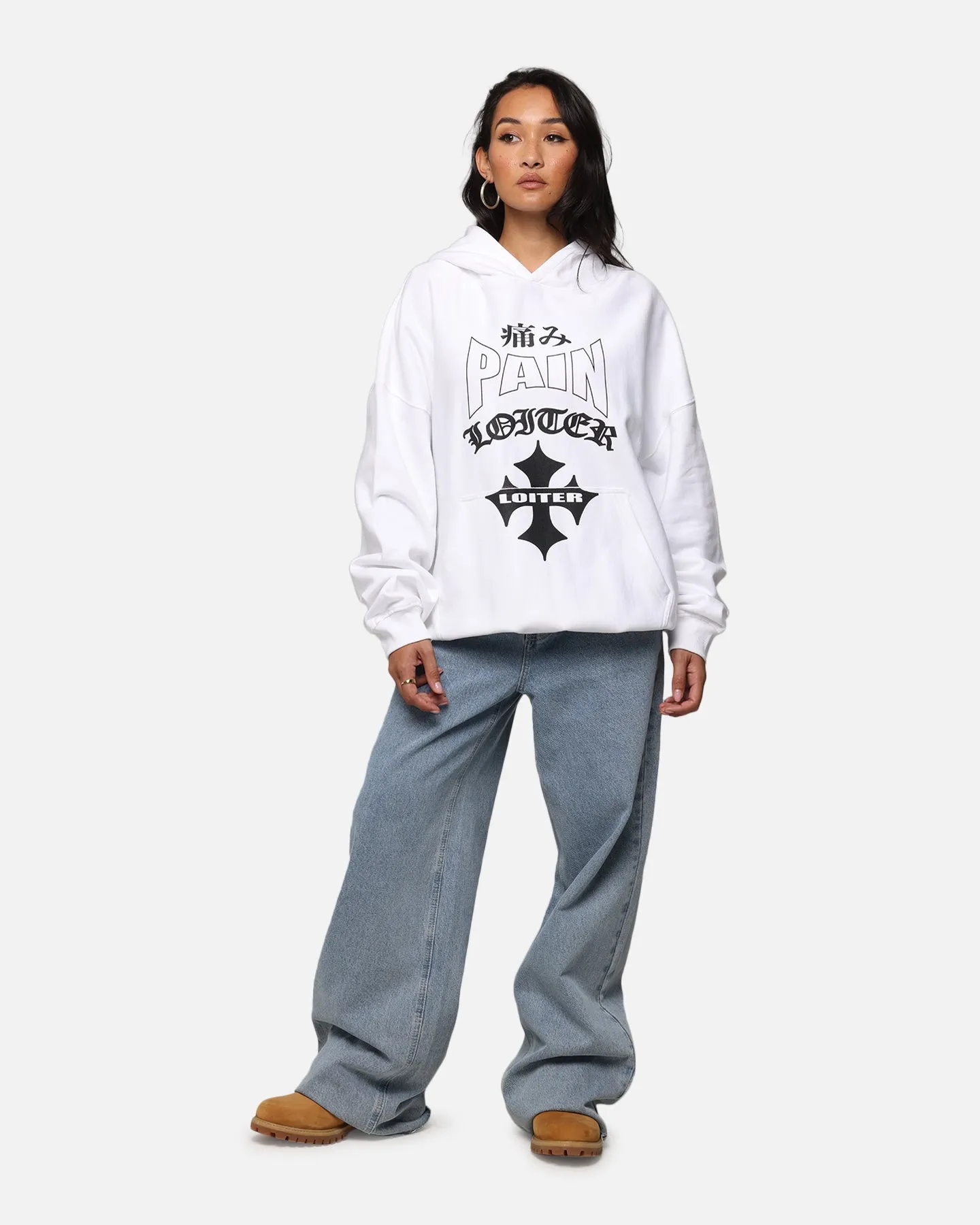 Loiter Ultimate Pain Hoodie White