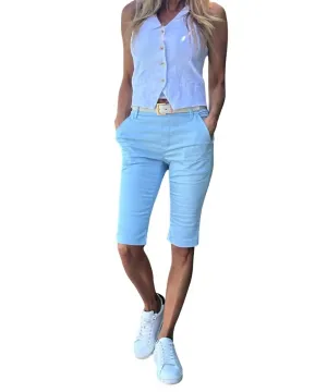Lora Bermuda Shorts In Light Blue