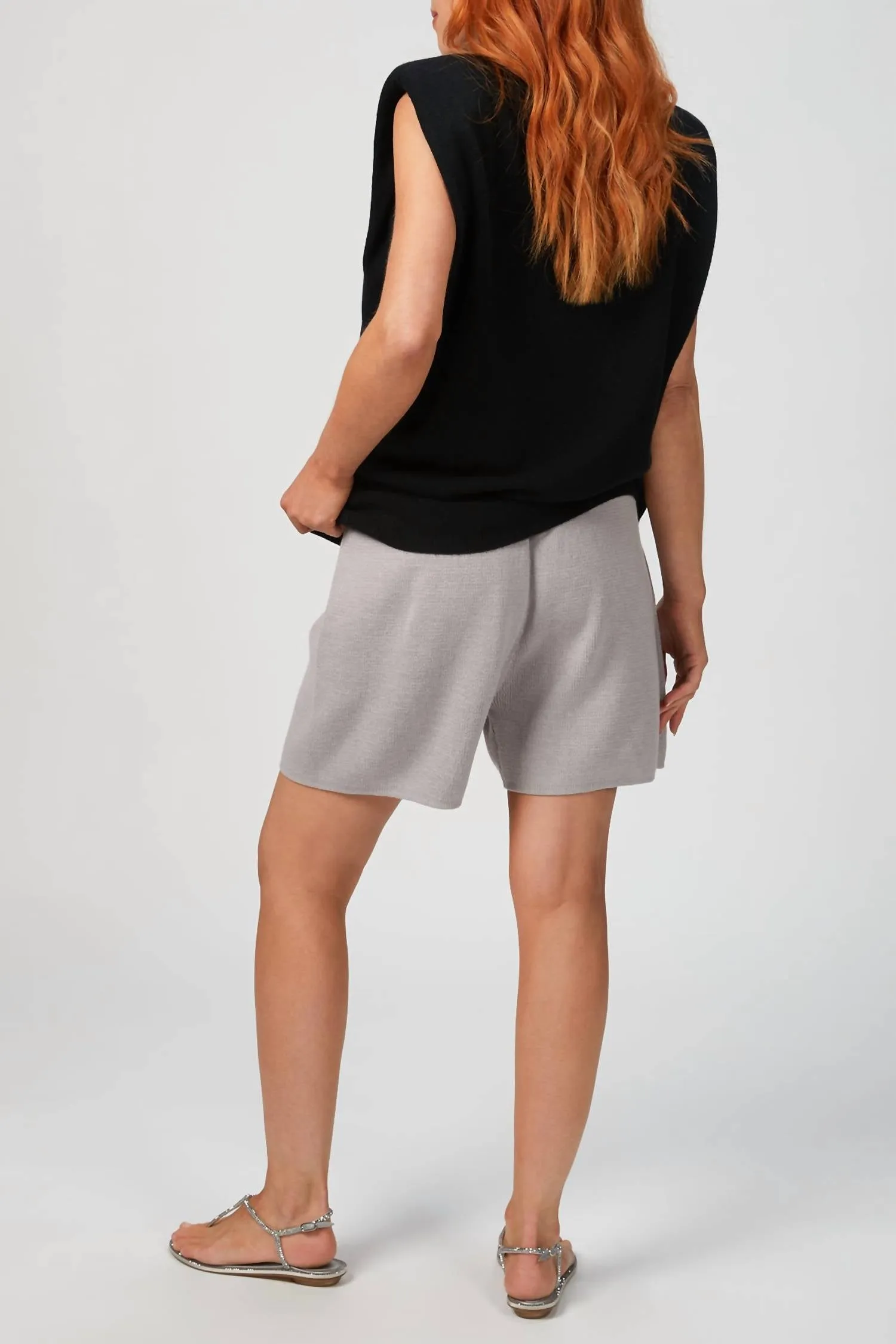 Lounge Shorts In Stone Grey