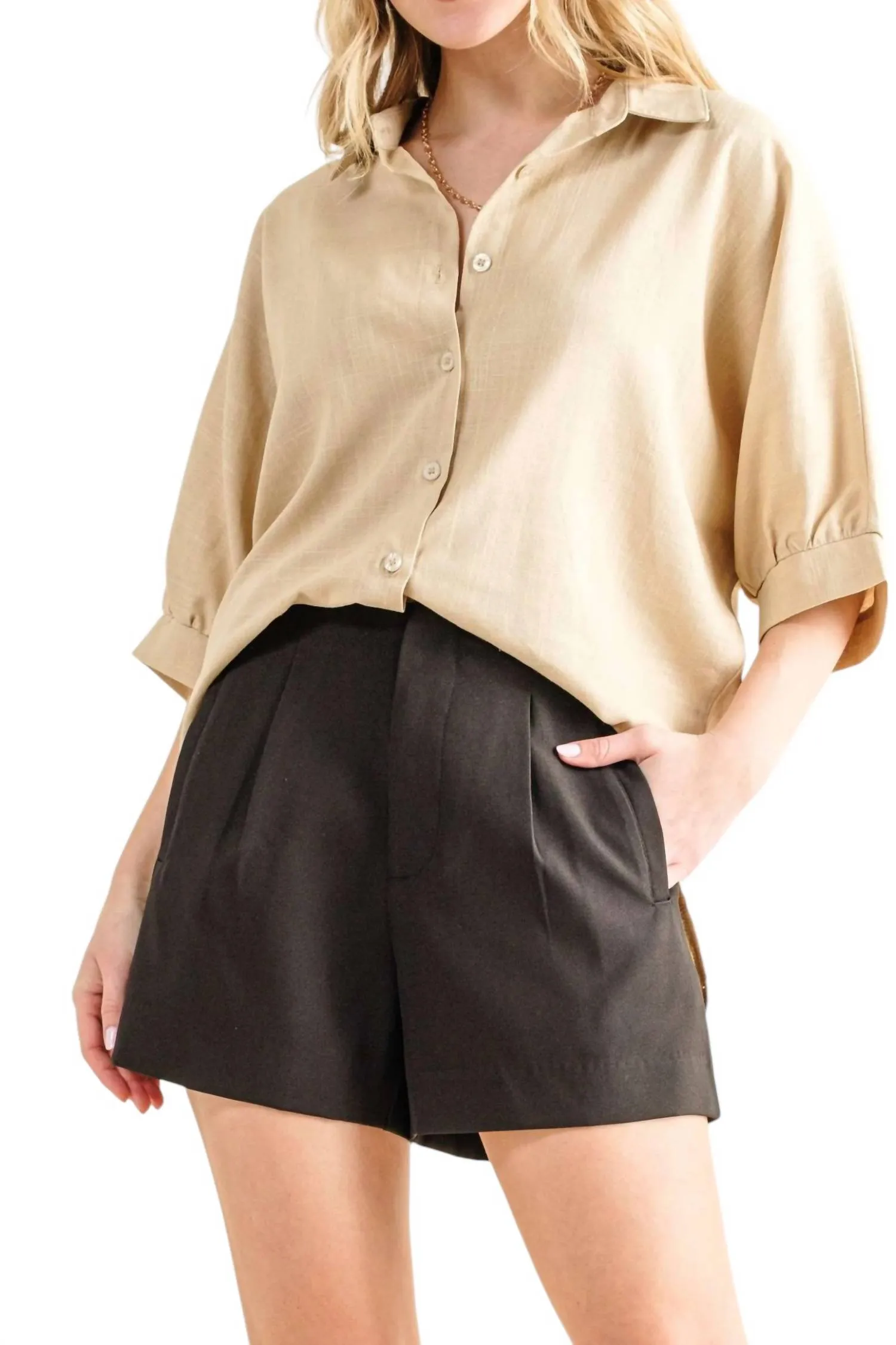 Loved By You Shorts In Black
