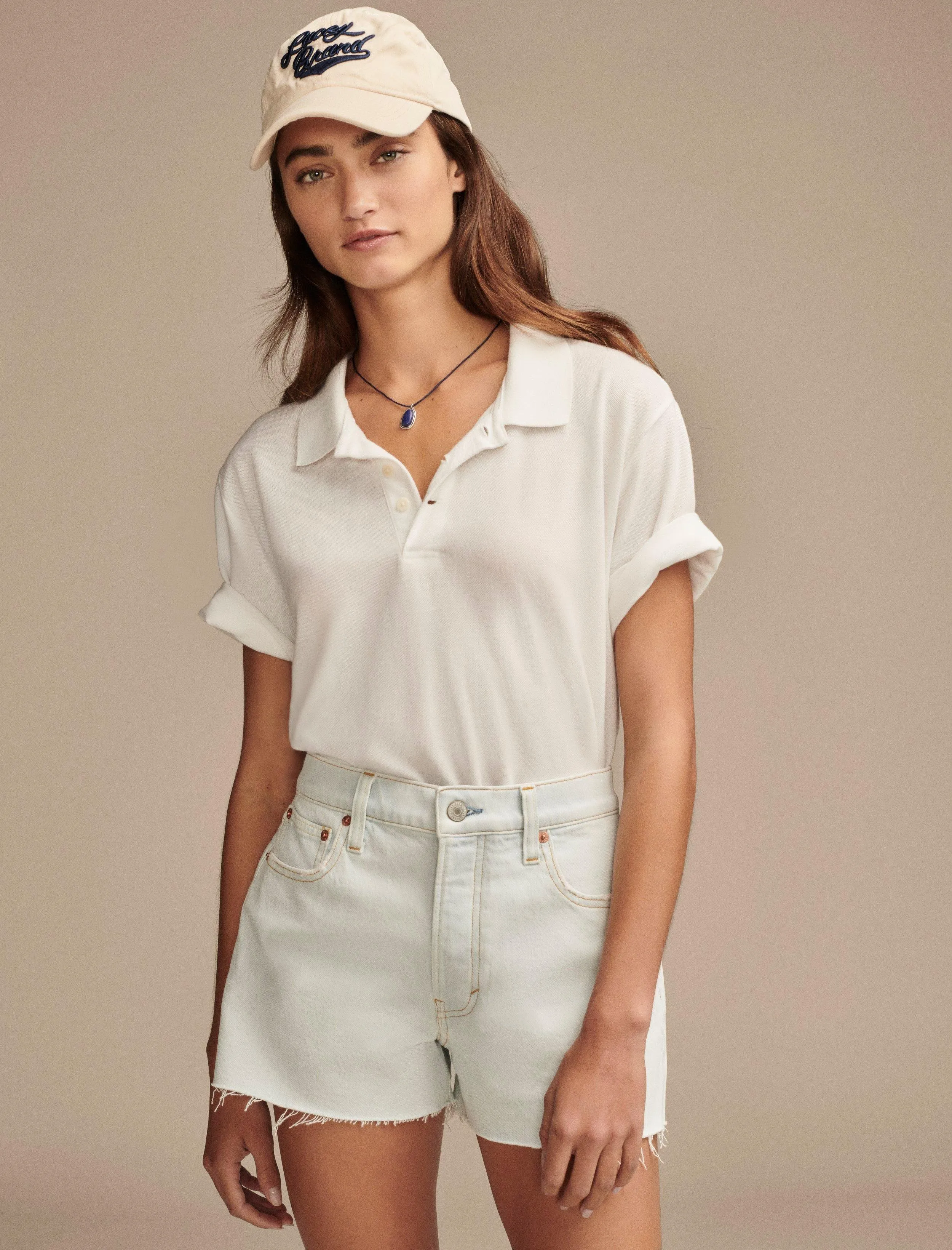 Lucky Brand Women's High Rise Mom Short
