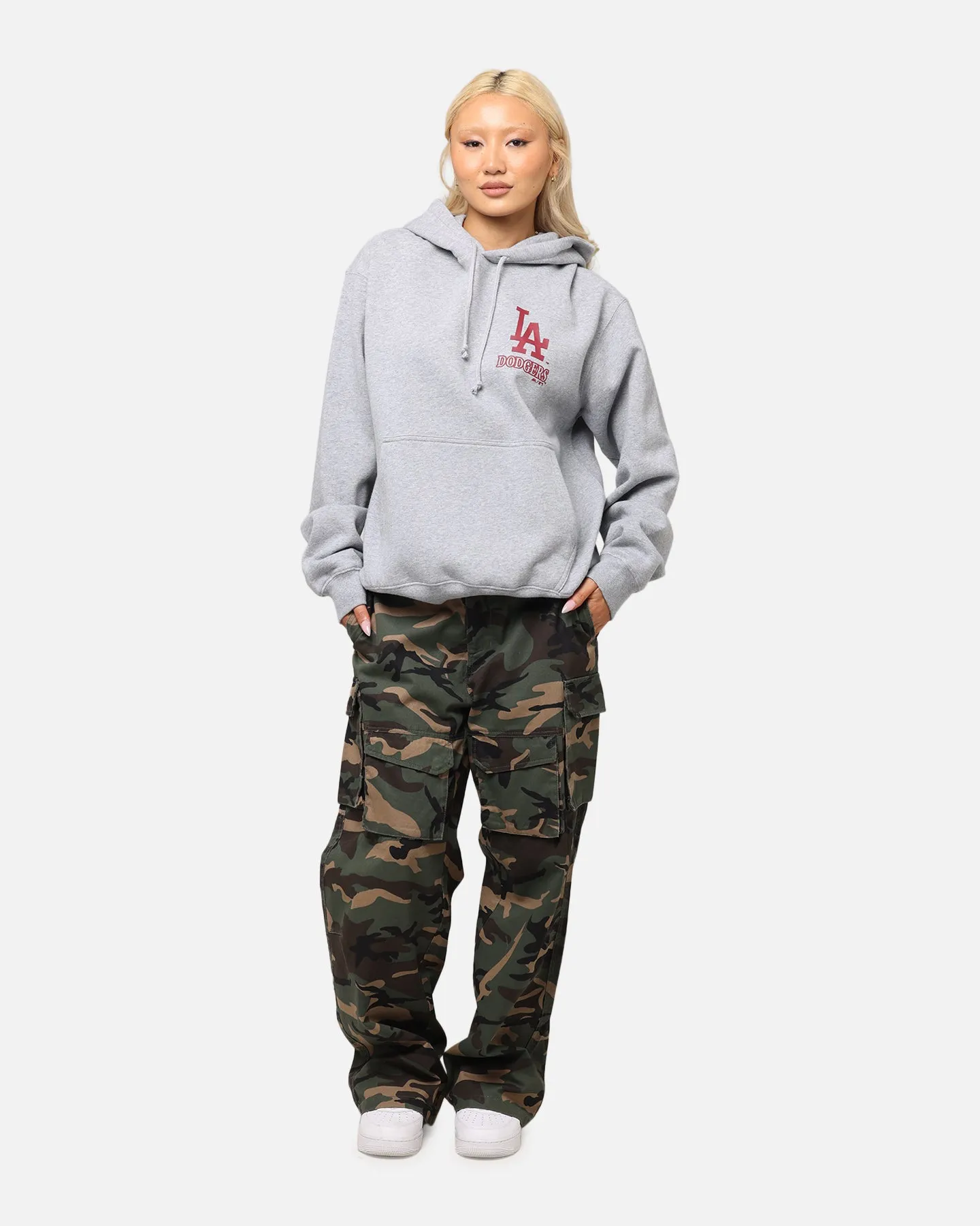 Majestic Athletic Los Angeles Dodgers Arch Mercer Hoodie Grey Marle