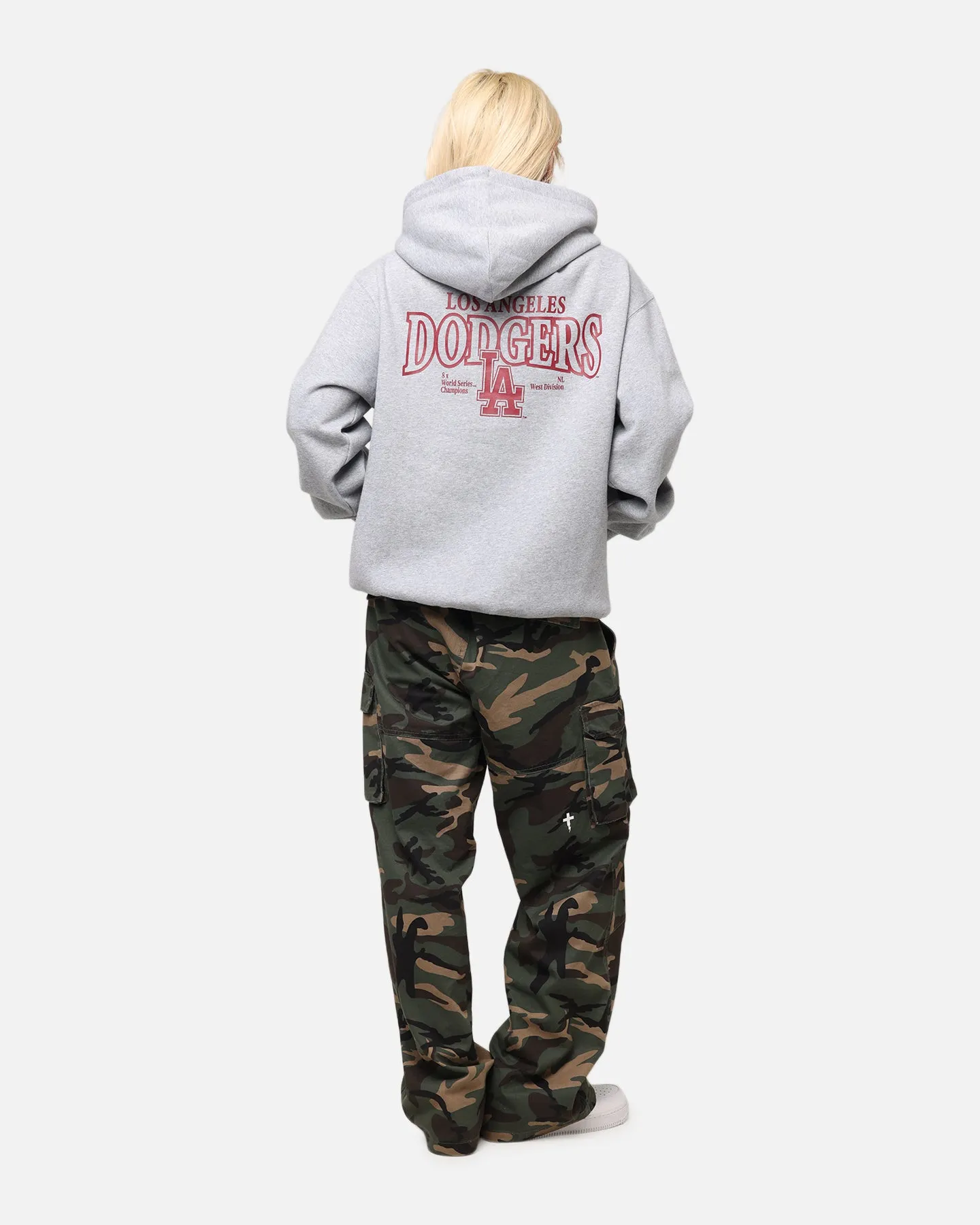 Majestic Athletic Los Angeles Dodgers Arch Mercer Hoodie Grey Marle