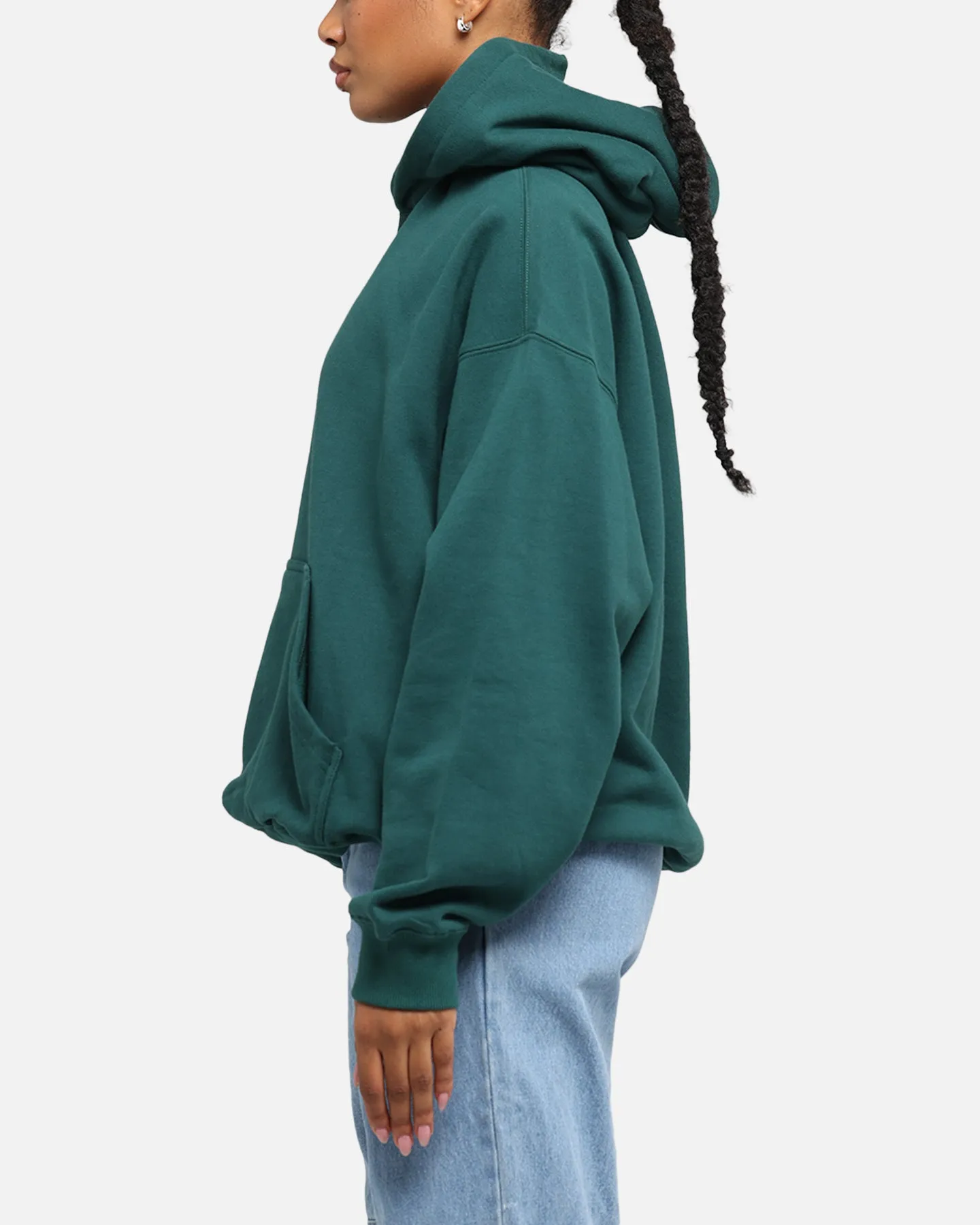 Majestic Athletic New York Yankees Mid Crest Boxy Hoodie Emerald