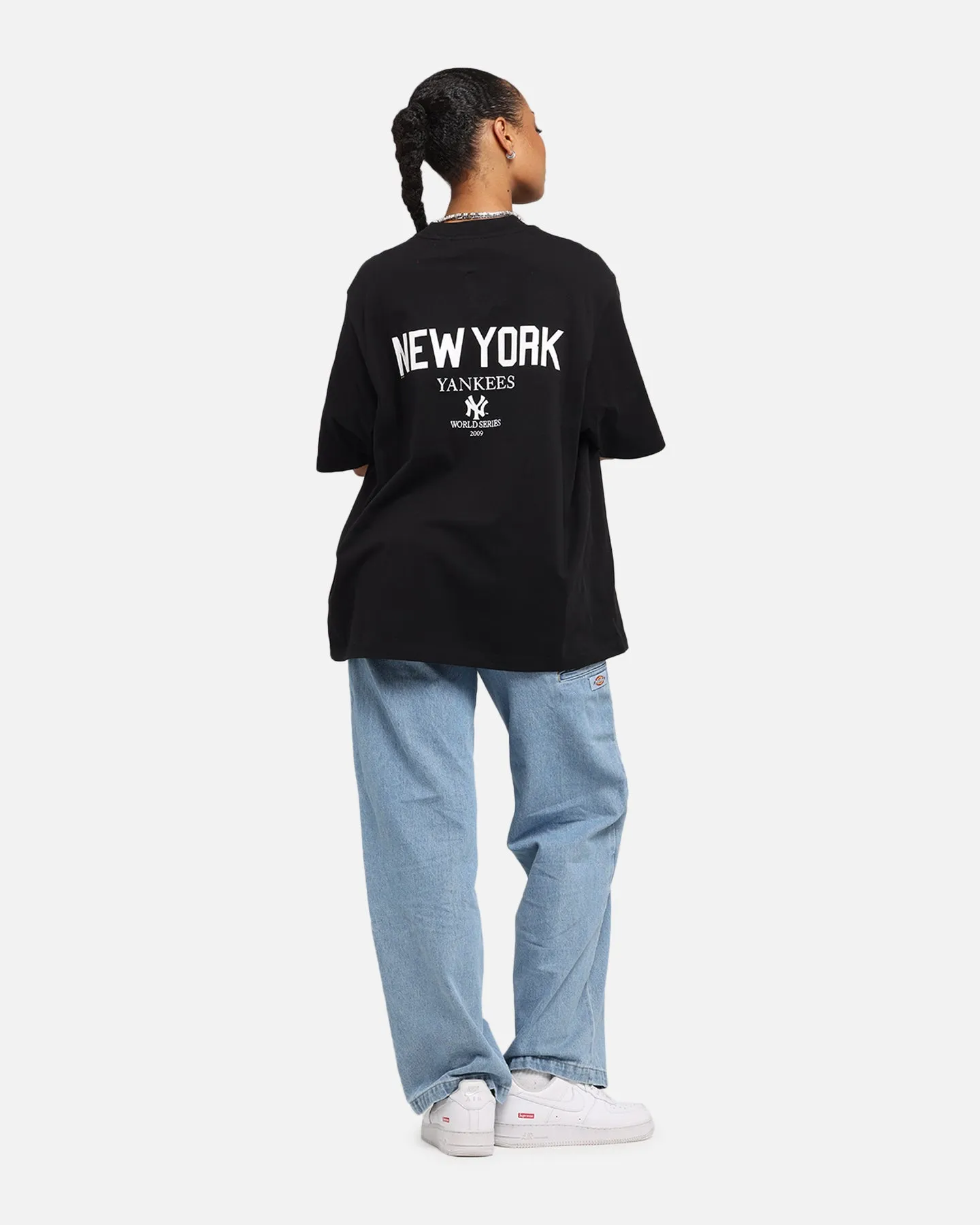 Majestic Athletic New York Yankees Script Boxy T-Shirt Black