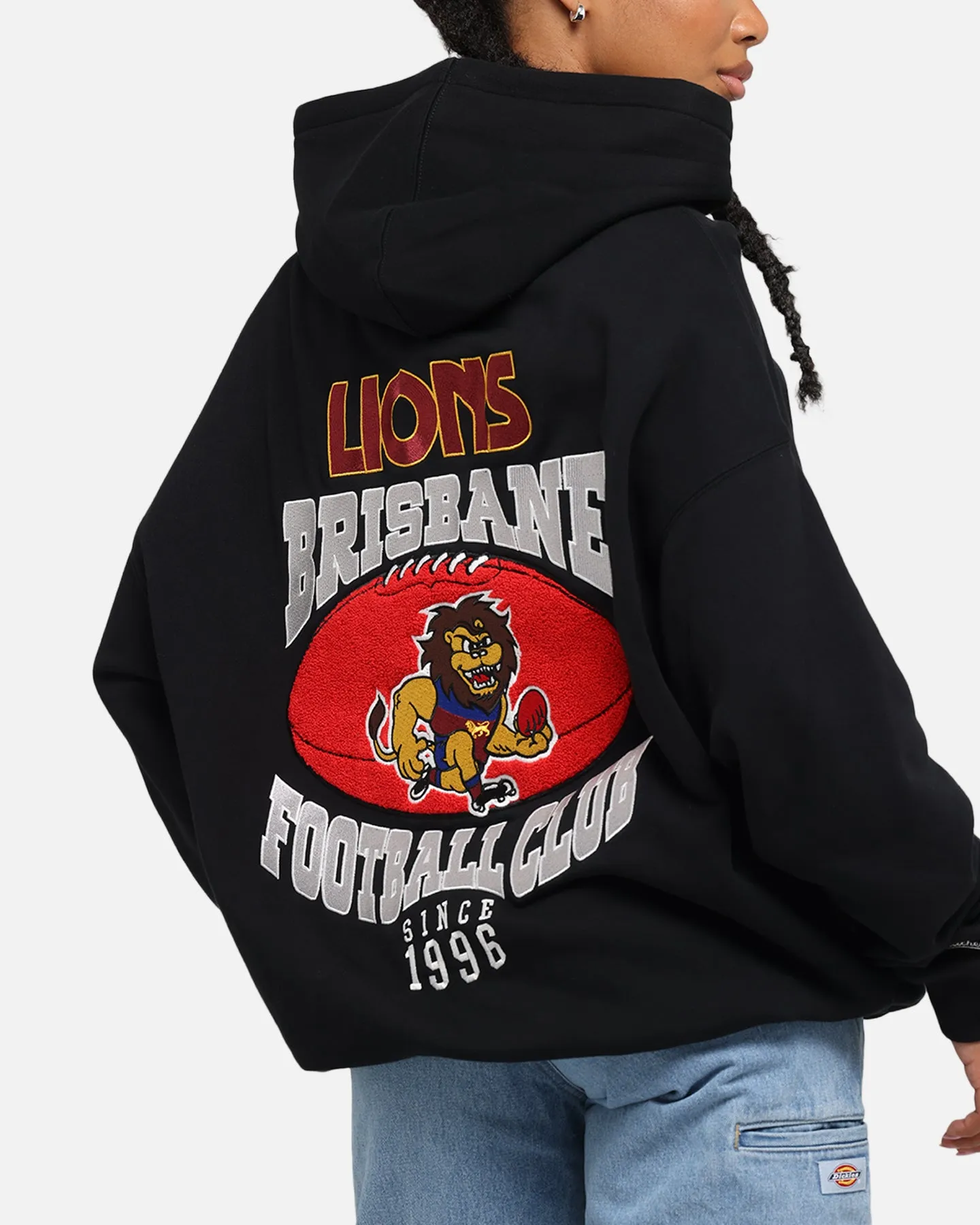 Mitchell & Ness Brisbane Lions Team Hoodie Solid Black