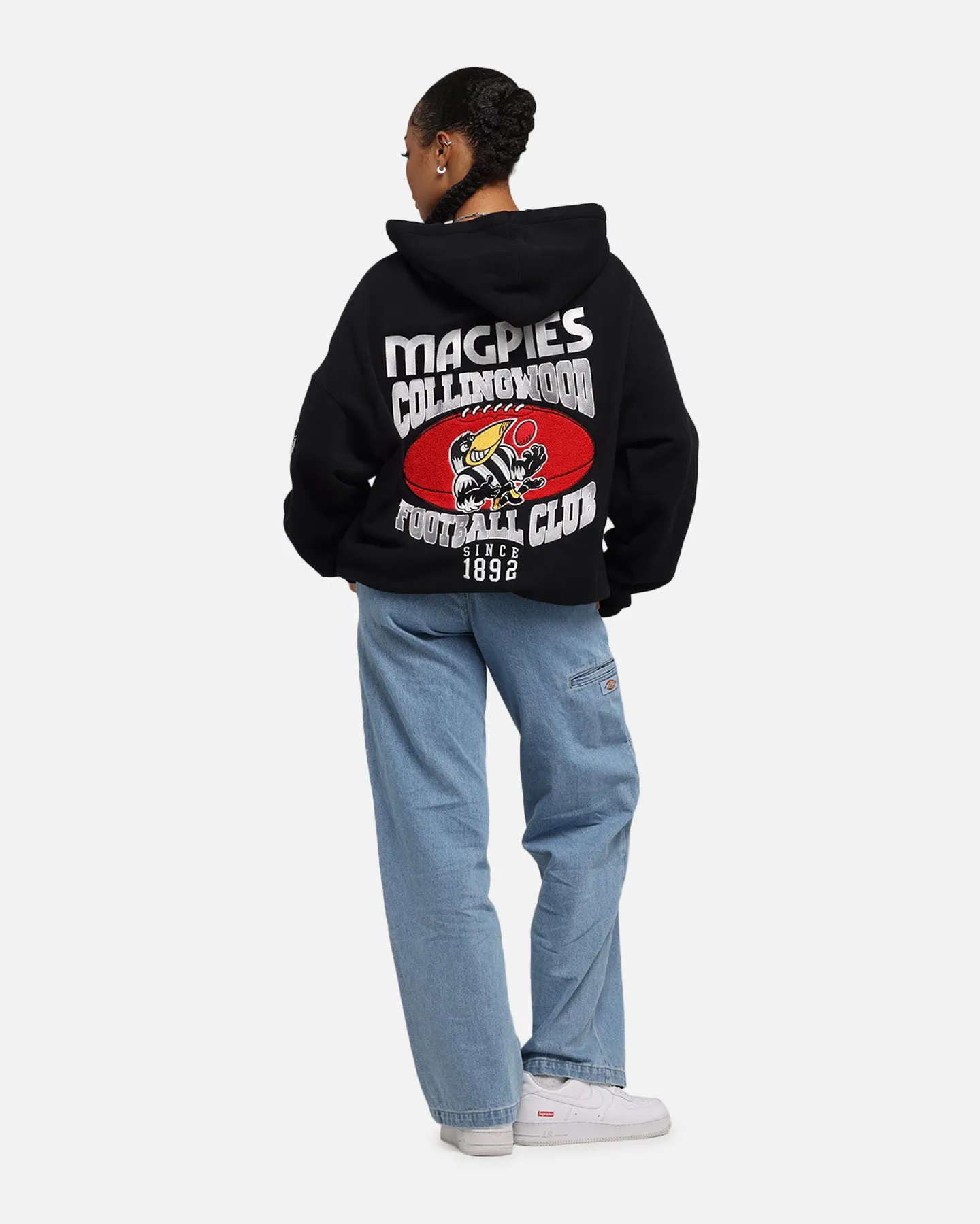 Mitchell & Ness Collingwood Magpies Team Hoodie Solid Black