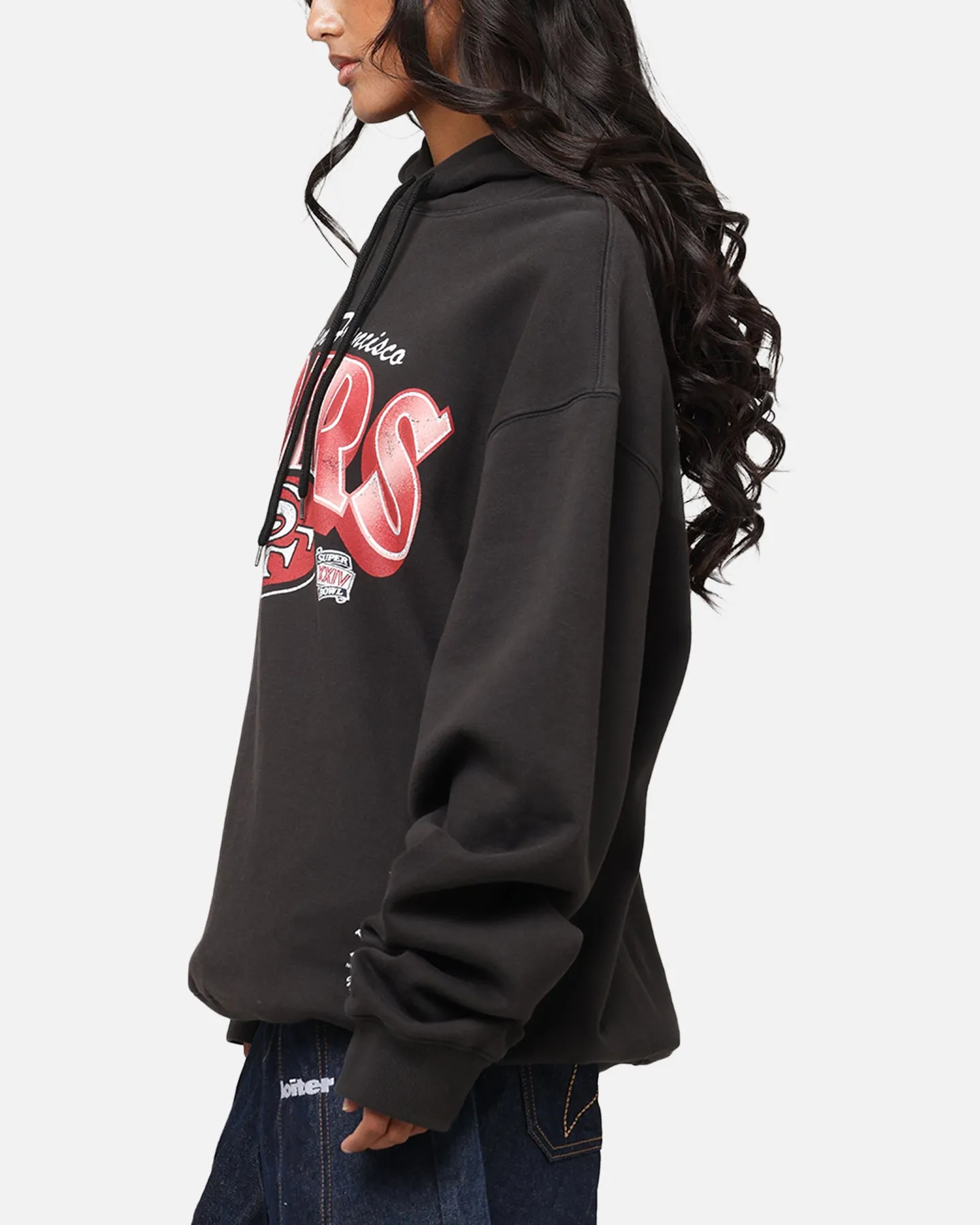 Mitchell & Ness San Francisco 49ers Arch Hoodie Faded Black