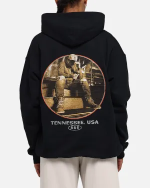 Morgan Wallen Morgan Tennessee Hoodie Washed Black