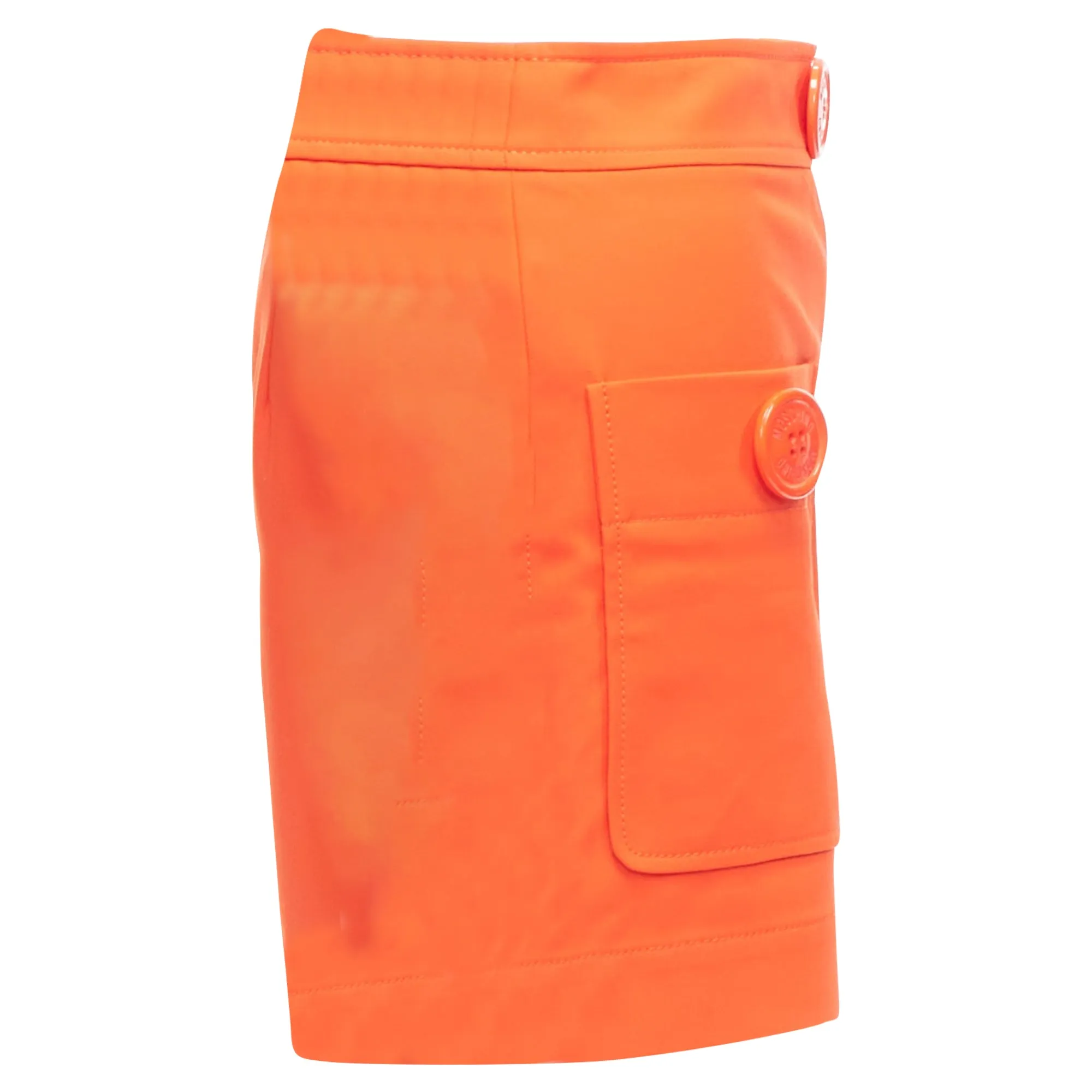 Moschino Oversized Buttons High Waist Wide Leg Shorts
