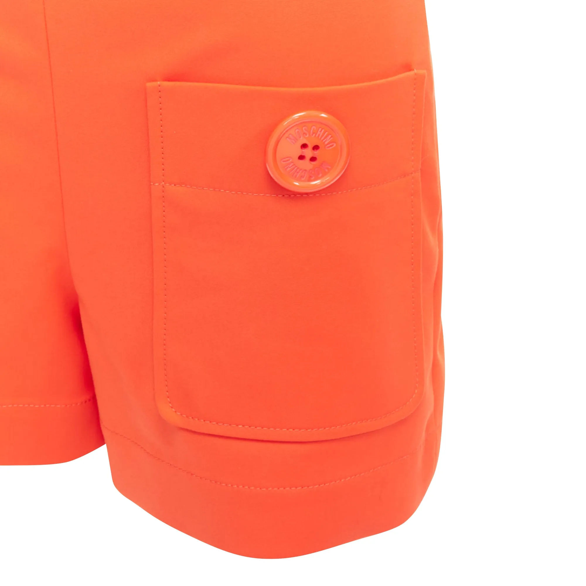 Moschino Oversized Buttons High Waist Wide Leg Shorts