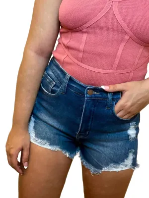 Never Change Denim Short In Medium Wash
