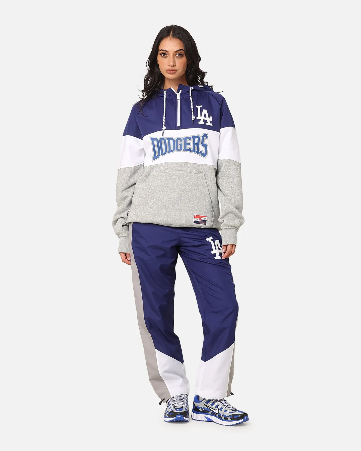 New Era Los Angeles Dodgers Quarter Zip Hoodie Dark Blue