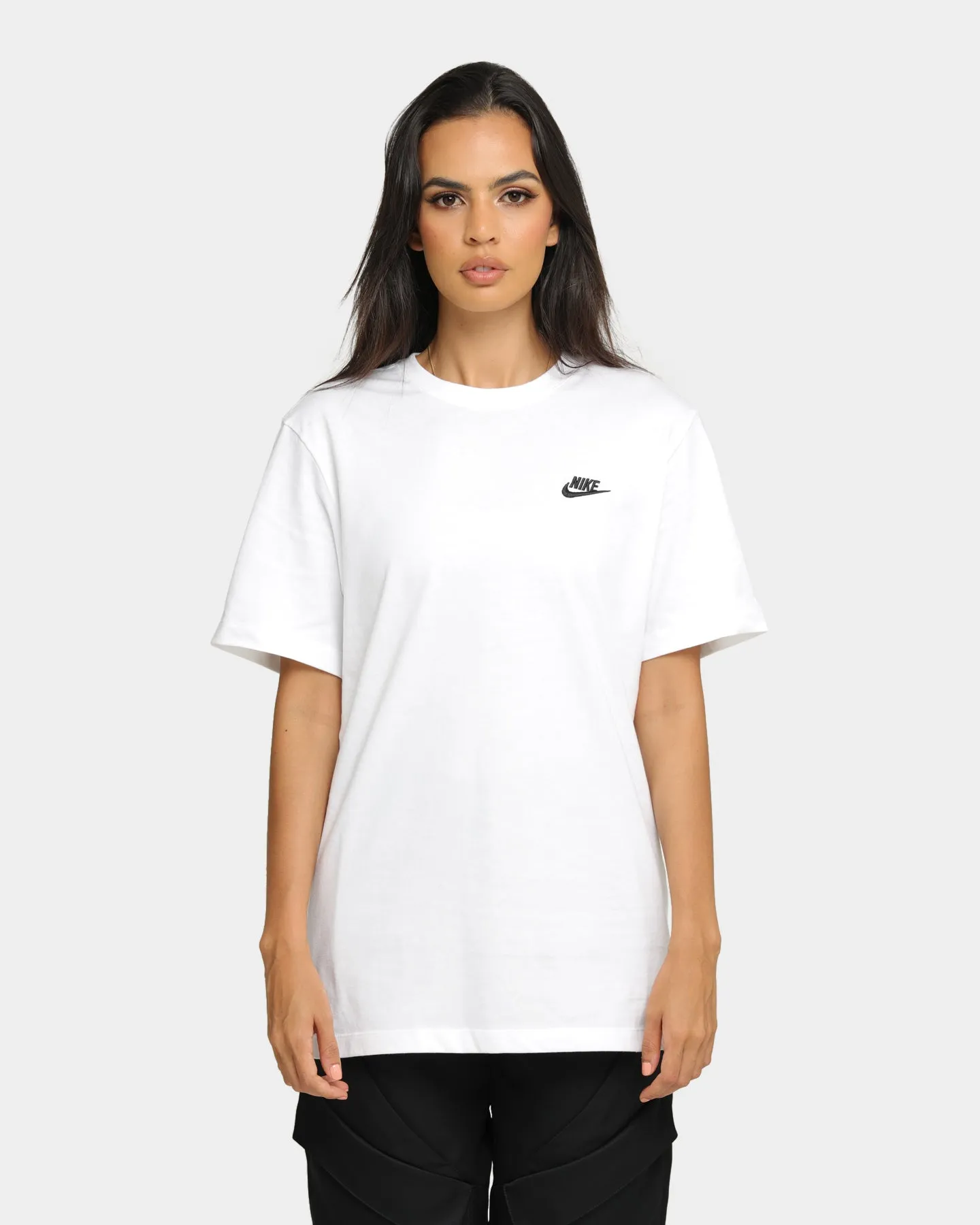 Nike Men's Nike Sportswear Club Short Sleeve T-Shirt White/Black