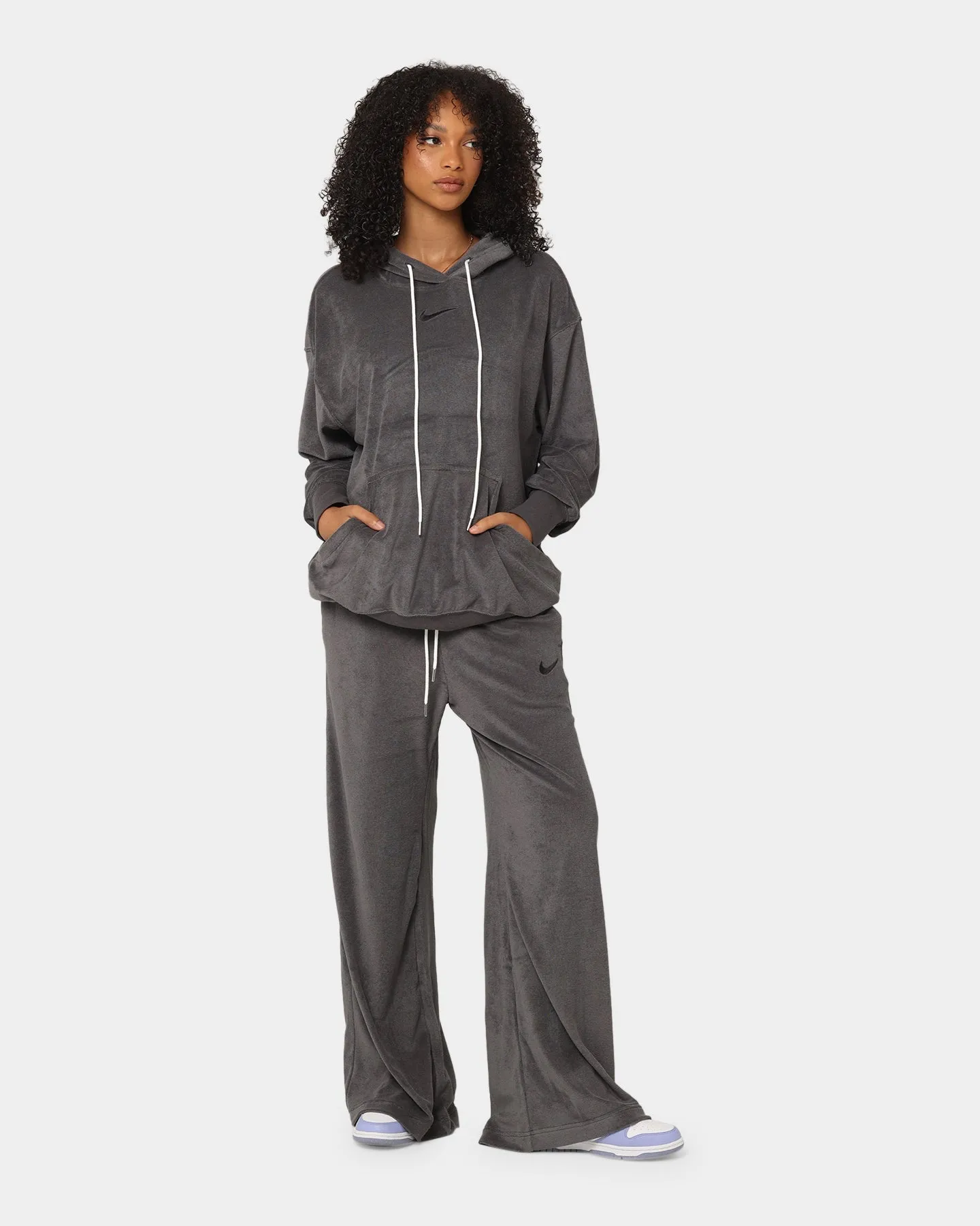Nike Women's Nike Sportswear French Terry Oversized Pullover Hoodie Anthracite/Black