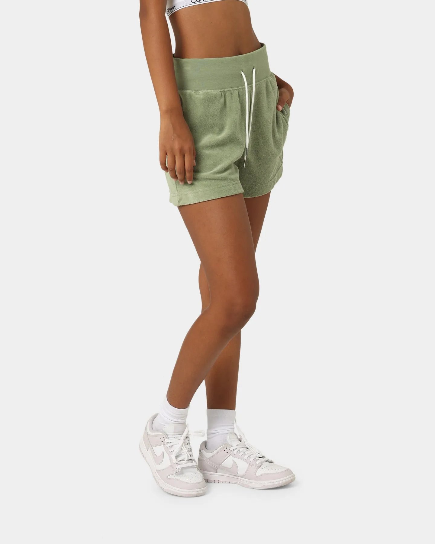 Nike Women's Nike Sportswear Terry PE Shorts Oil Green/Cargo