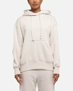 Nike Women's Sportswear Phoenix Fleece Oversized Pullover Hoodie Lt Orewood Brown/Sail