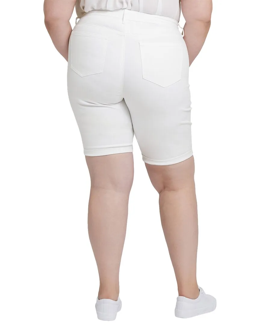 NYDJ Plus Briella Optic White Short