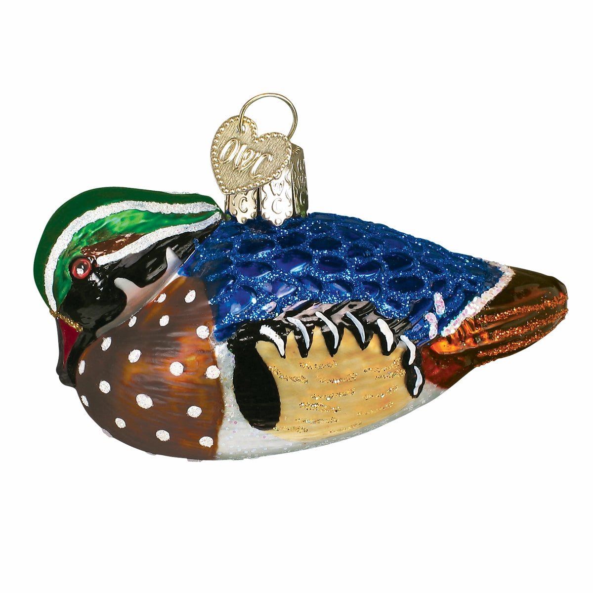 Old World Christmas Wood Duck Ornament