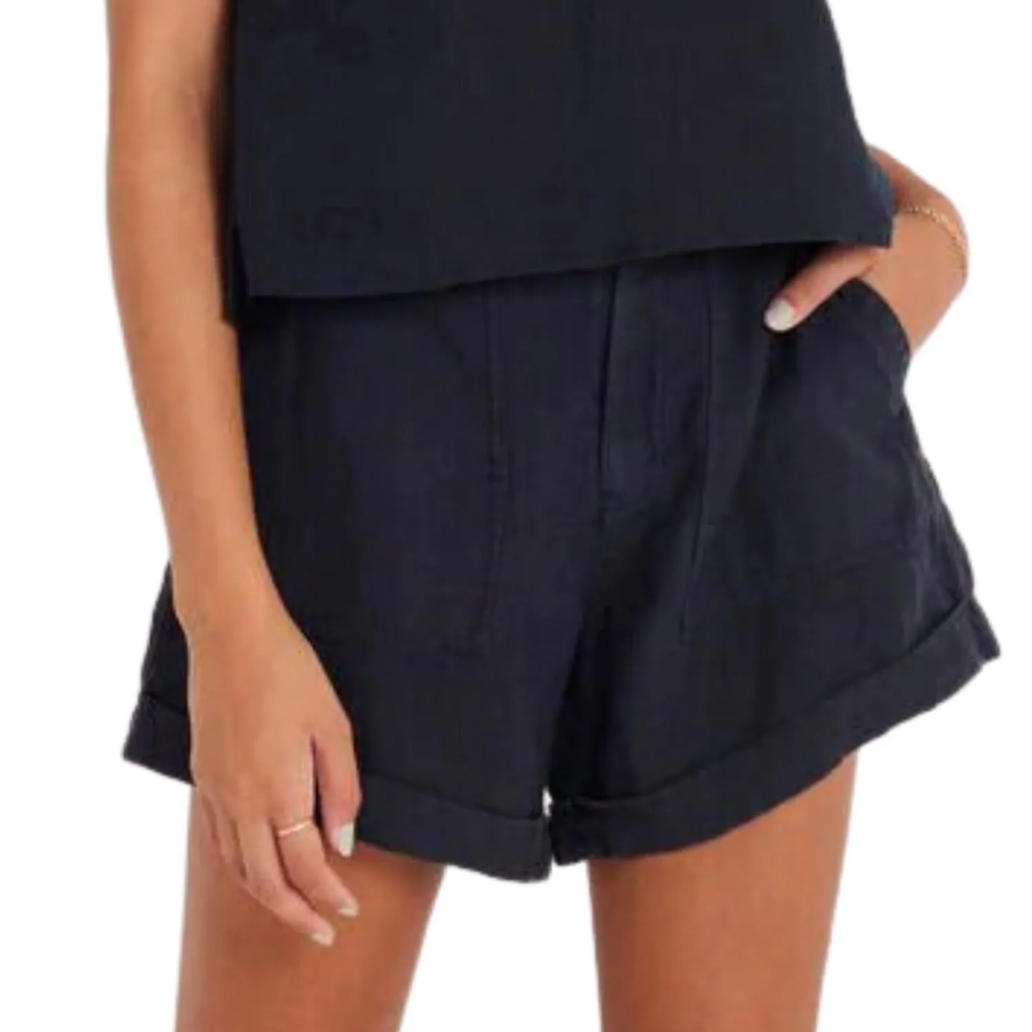 Palmer Linen Short In Black
