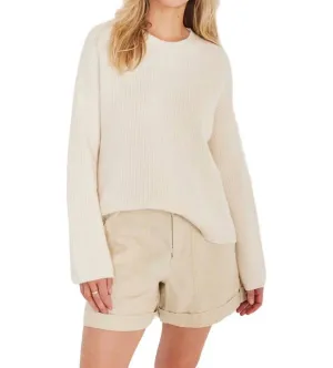 Palmer Linen Short In Ecru