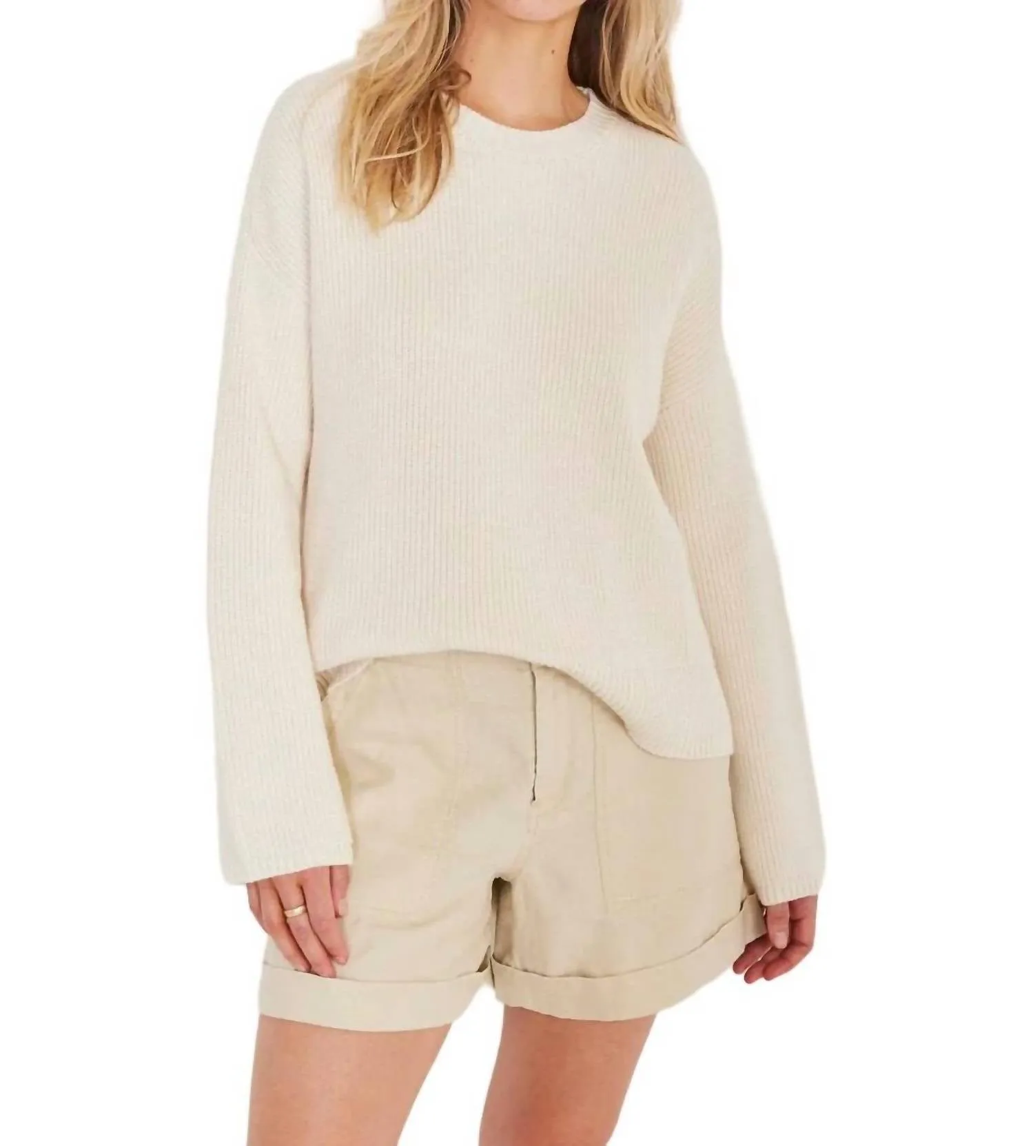 Palmer Linen Short In Ecru