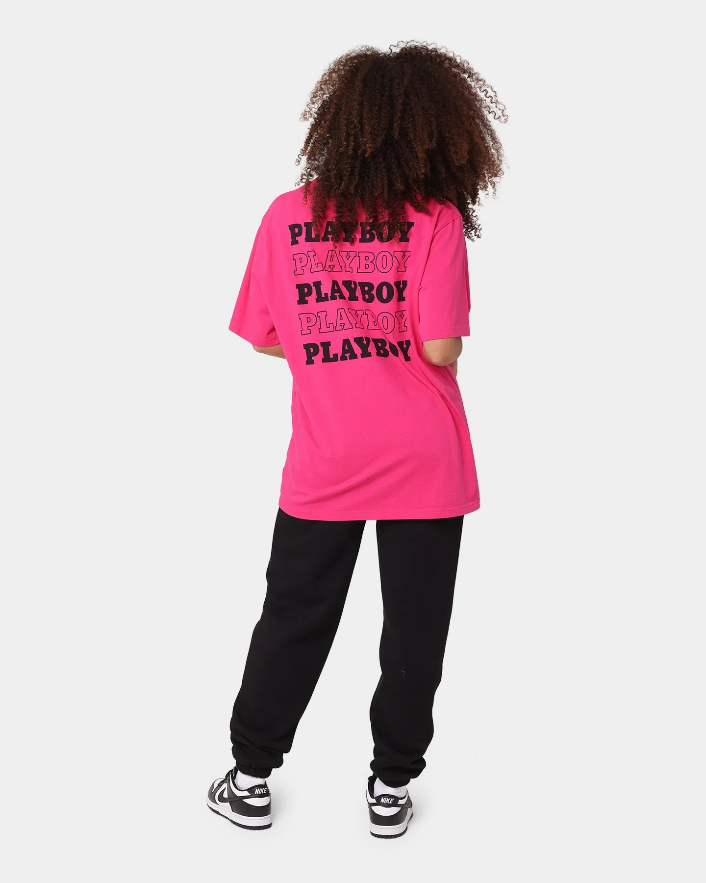 Playboy Stack T-Shirt Hot Pink