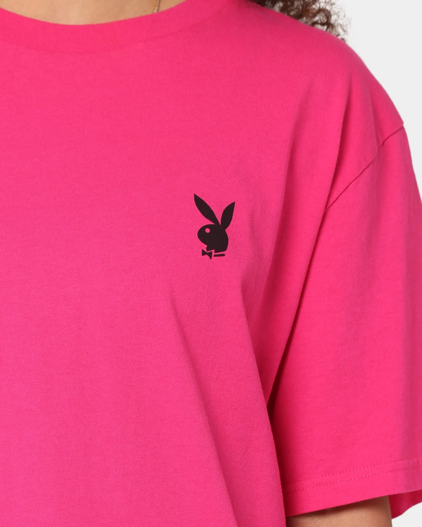 Playboy Stack T-Shirt Hot Pink