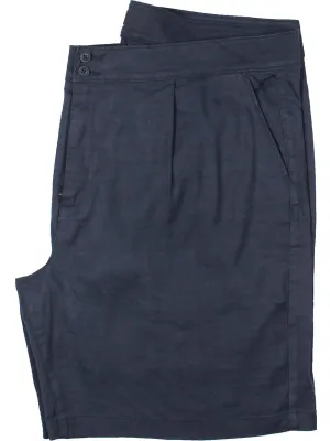 Plus Womens Linen Blend Linen Bermuda Shorts