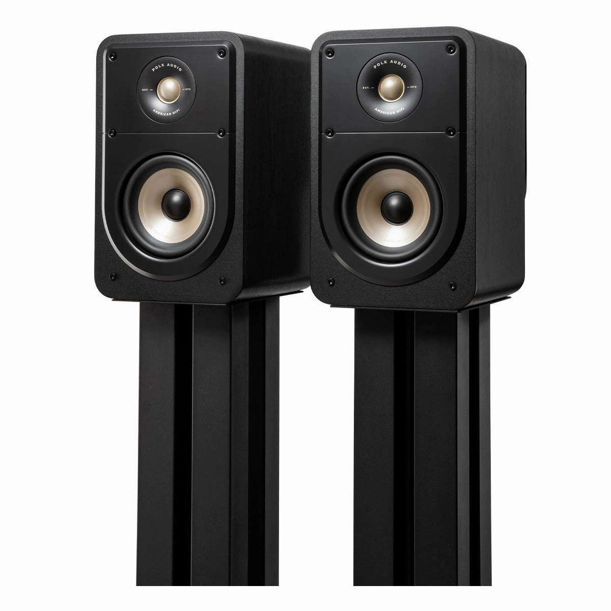 Polk Audio Signature Elite ES15 Compact Bookshelf Speakers - Pair (Black)