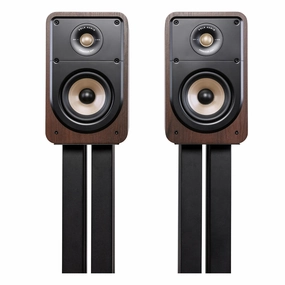Polk Audio Signature Elite ES15 Compact Bookshelf Speakers - Pair (Walnut)