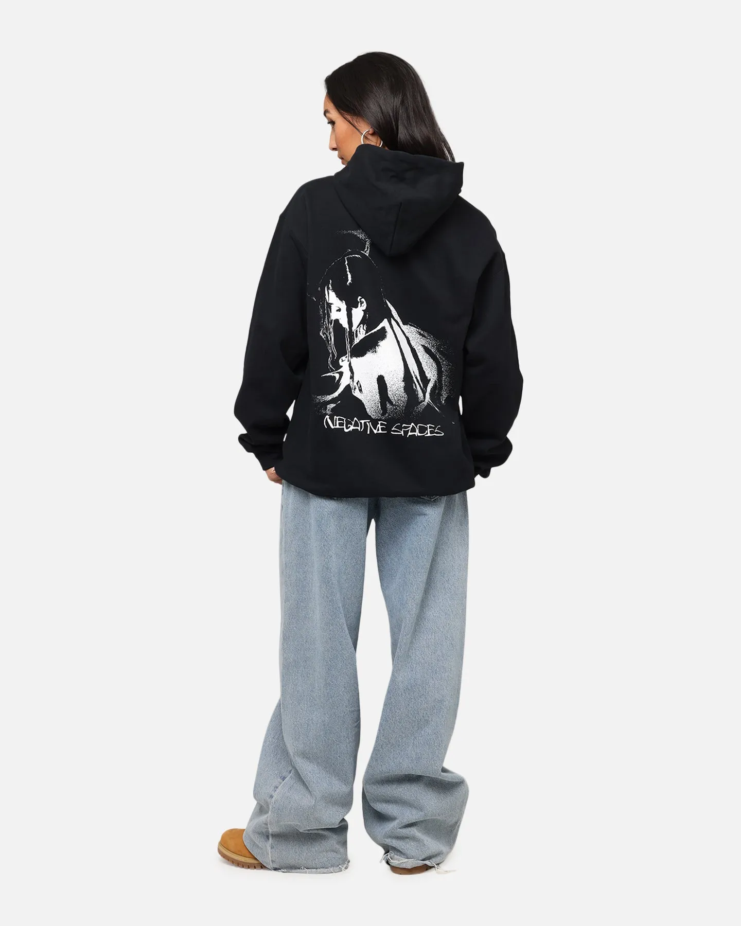 Poppy Negative Spaces Hoodie Black