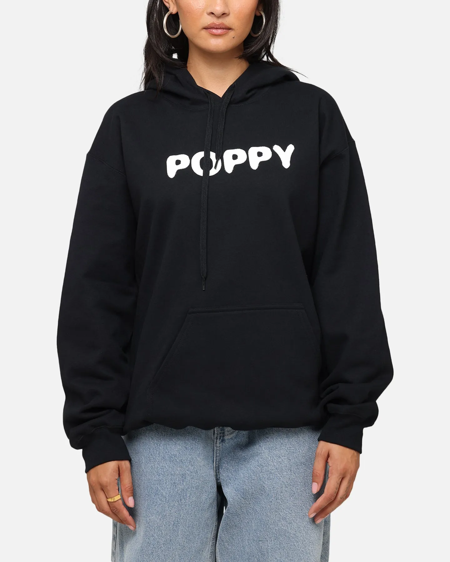 Poppy Negative Spaces Hoodie Black