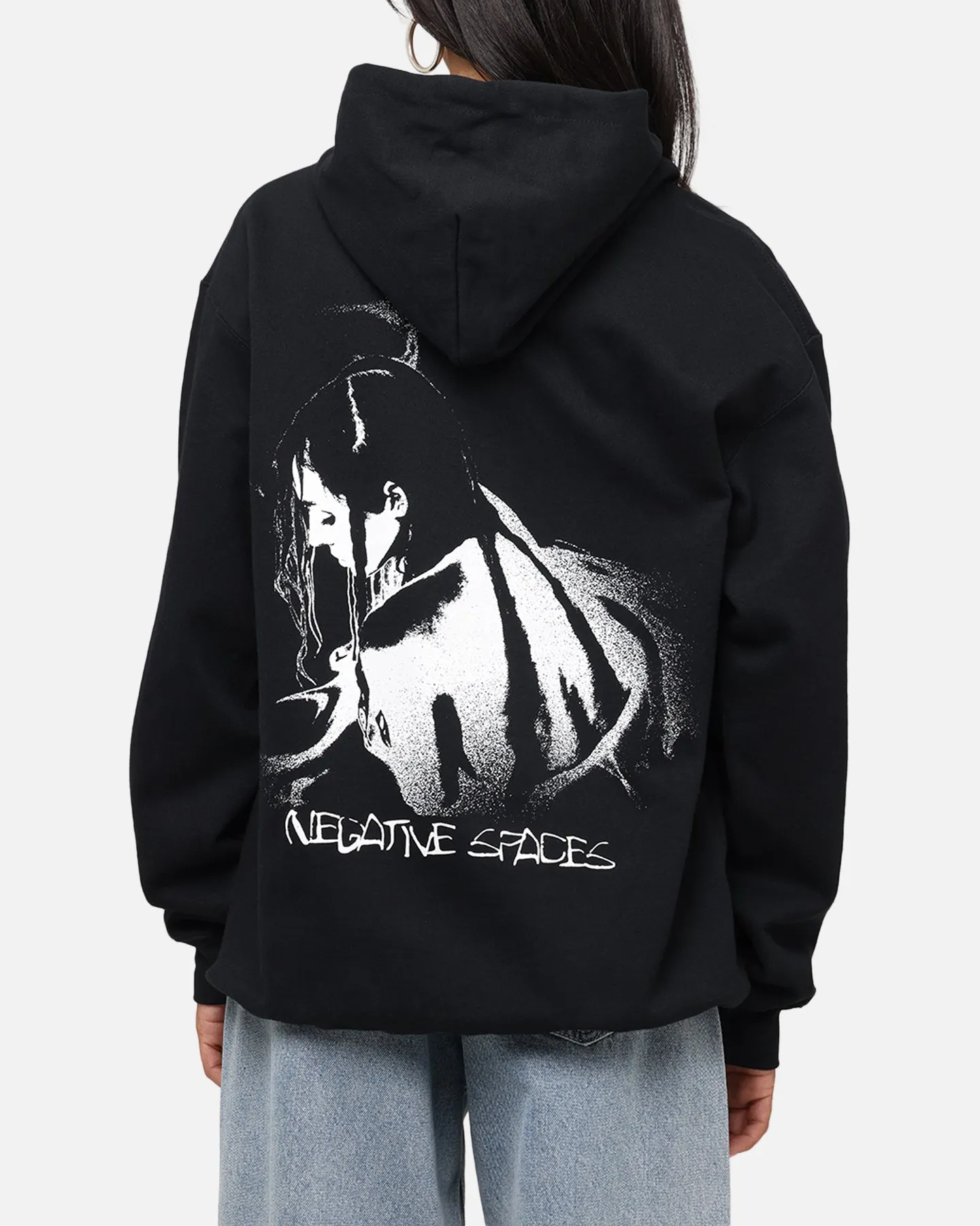 Poppy Negative Spaces Hoodie Black