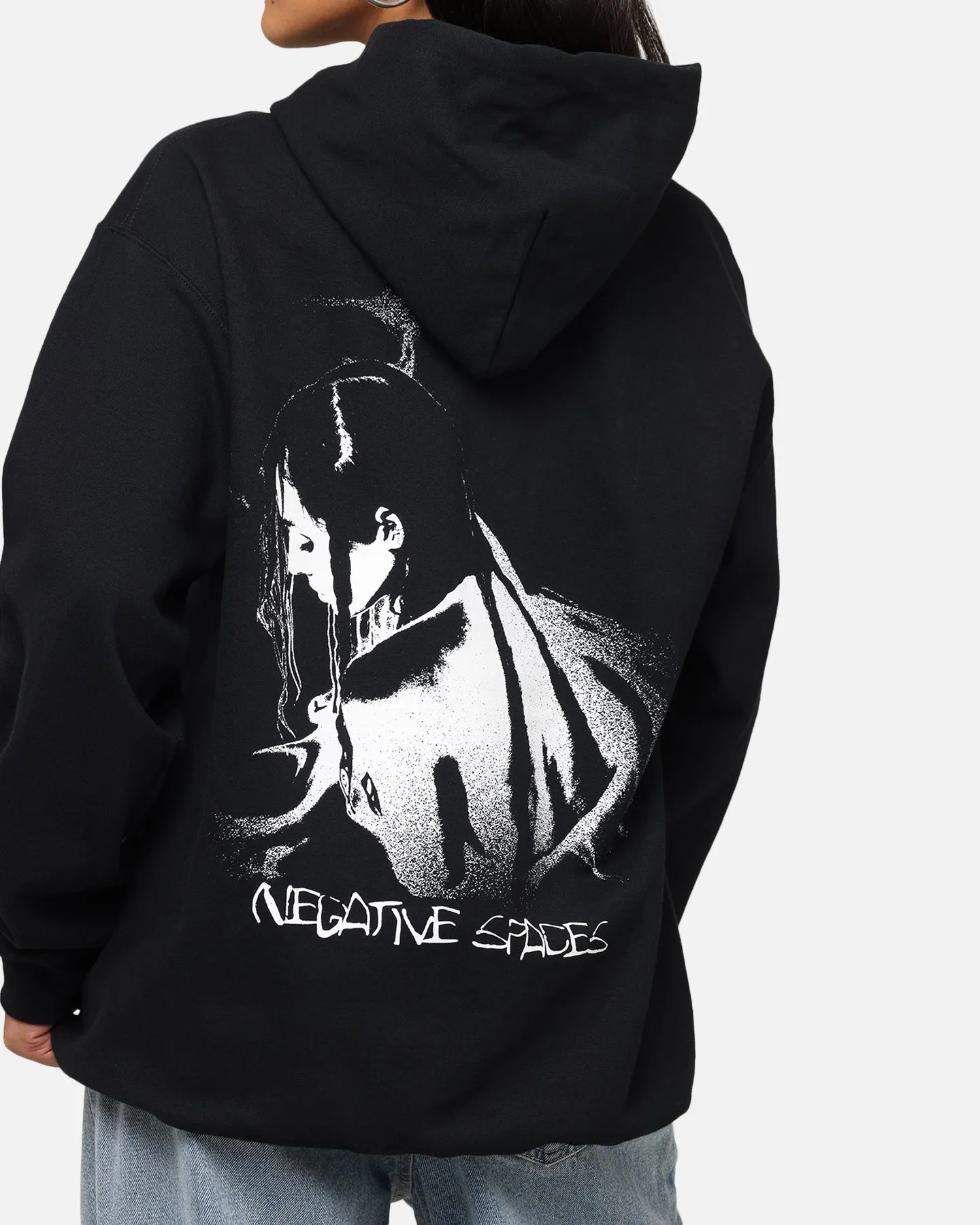 Poppy Negative Spaces Hoodie Black