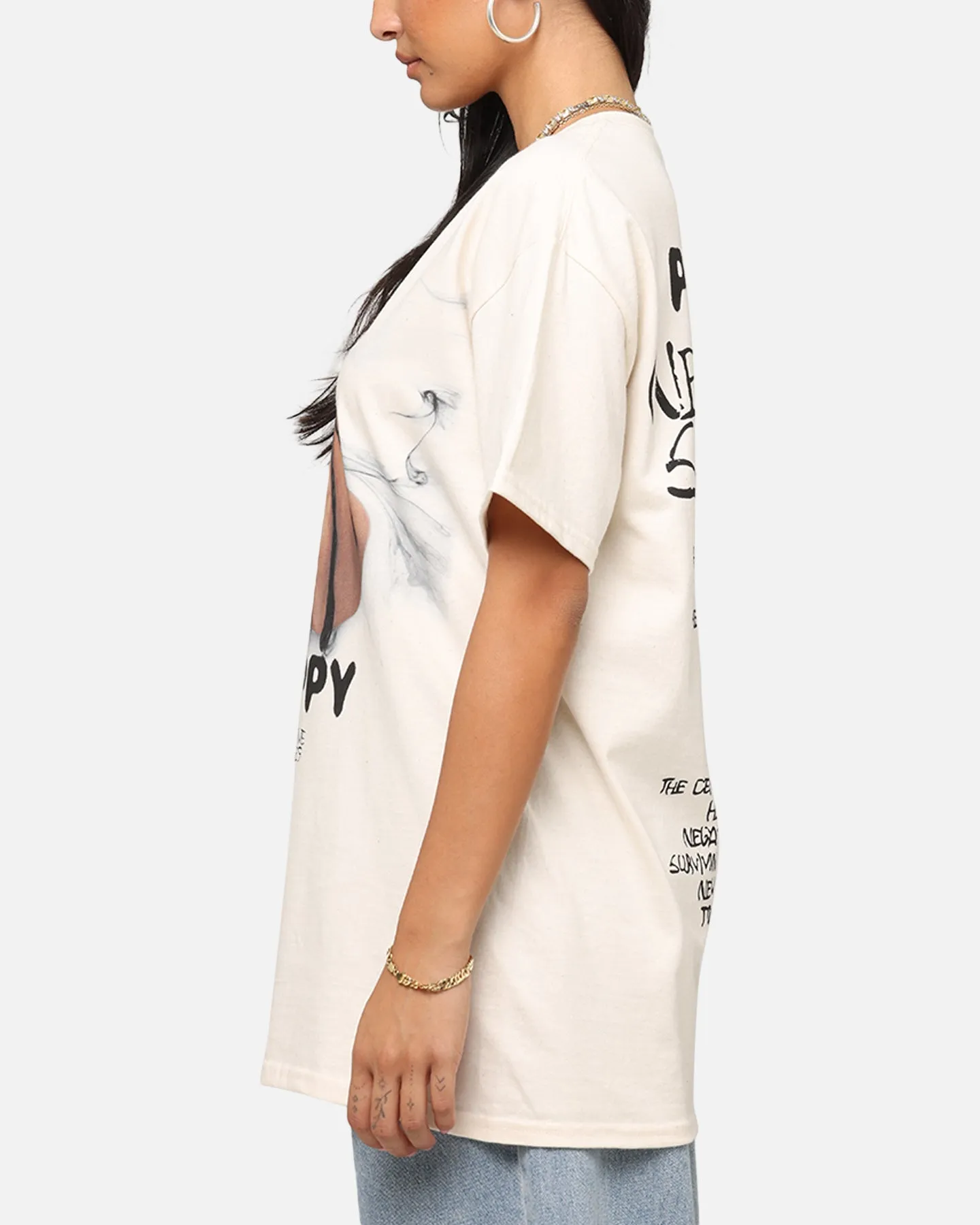 Poppy Negative Spaces Track T-Shirt Off White