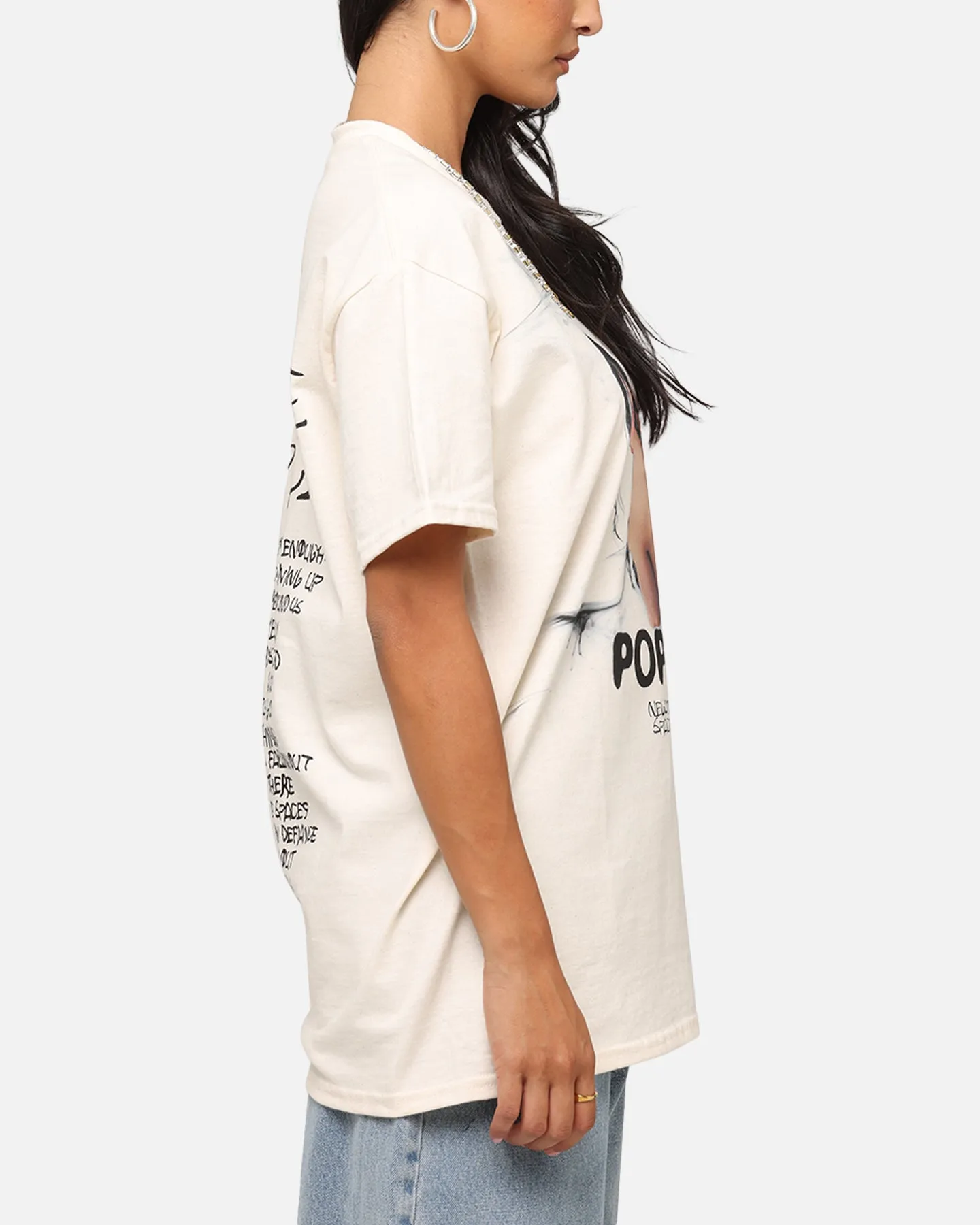 Poppy Negative Spaces Track T-Shirt Off White