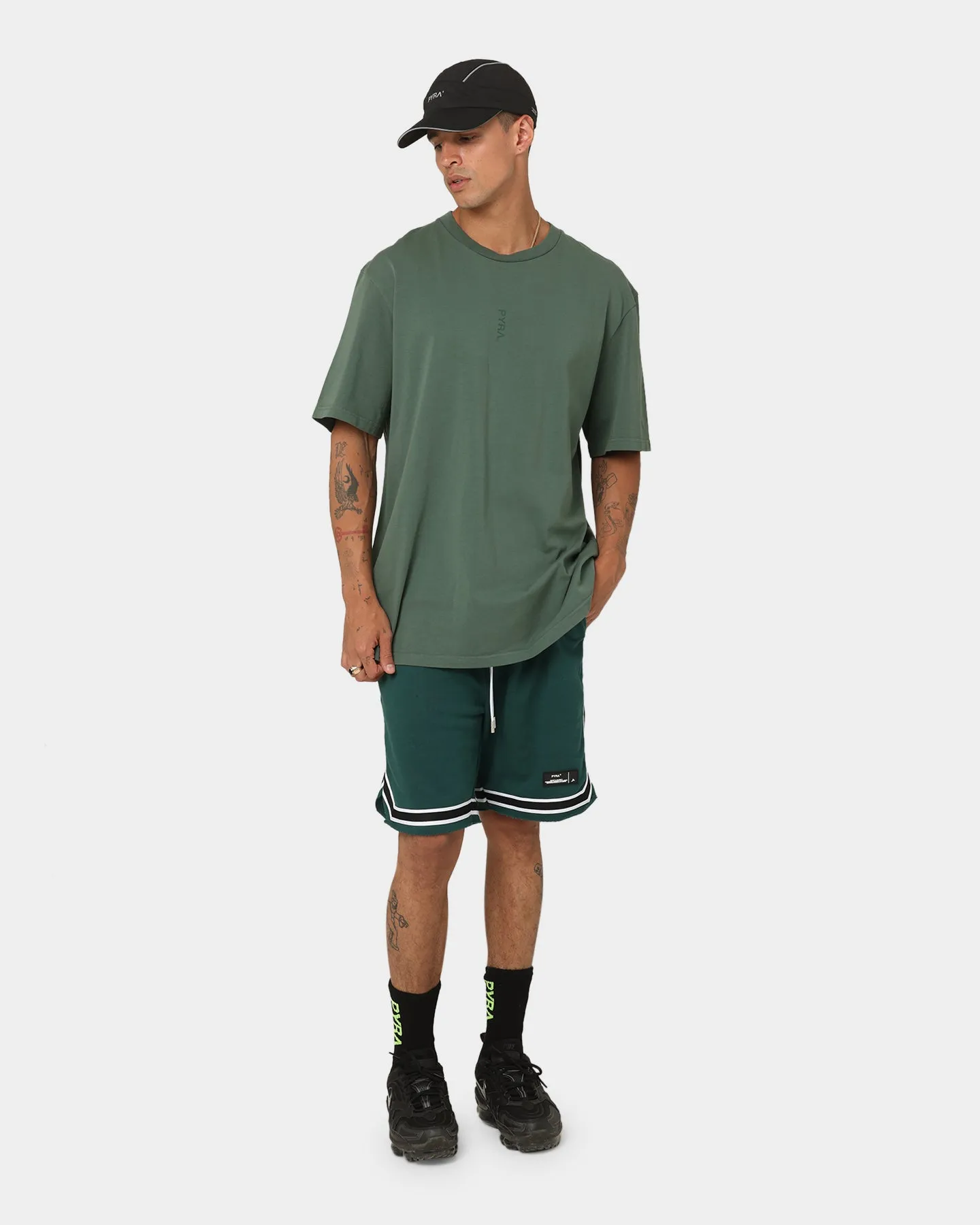 PYRA Terry Ball Shorts Forest