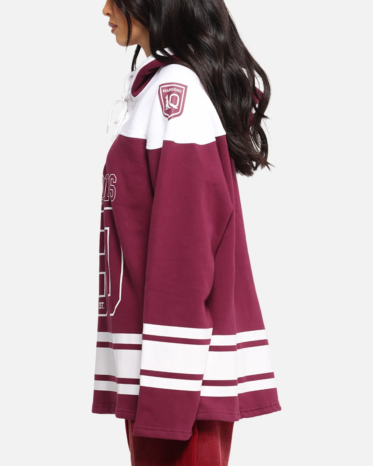 Queensland Rugby League Queensland Maroons Panel Hoodie Maroon