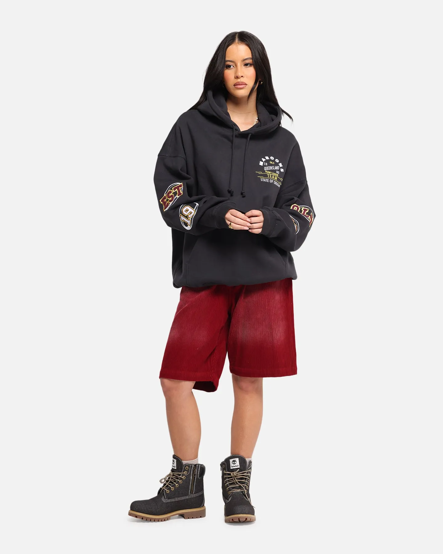 Queensland Rugby League Queensland Maroons State Of Origin Hoodie Faded Black